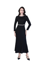 Glamorous Black Sequin Top with Puffed Sleeves