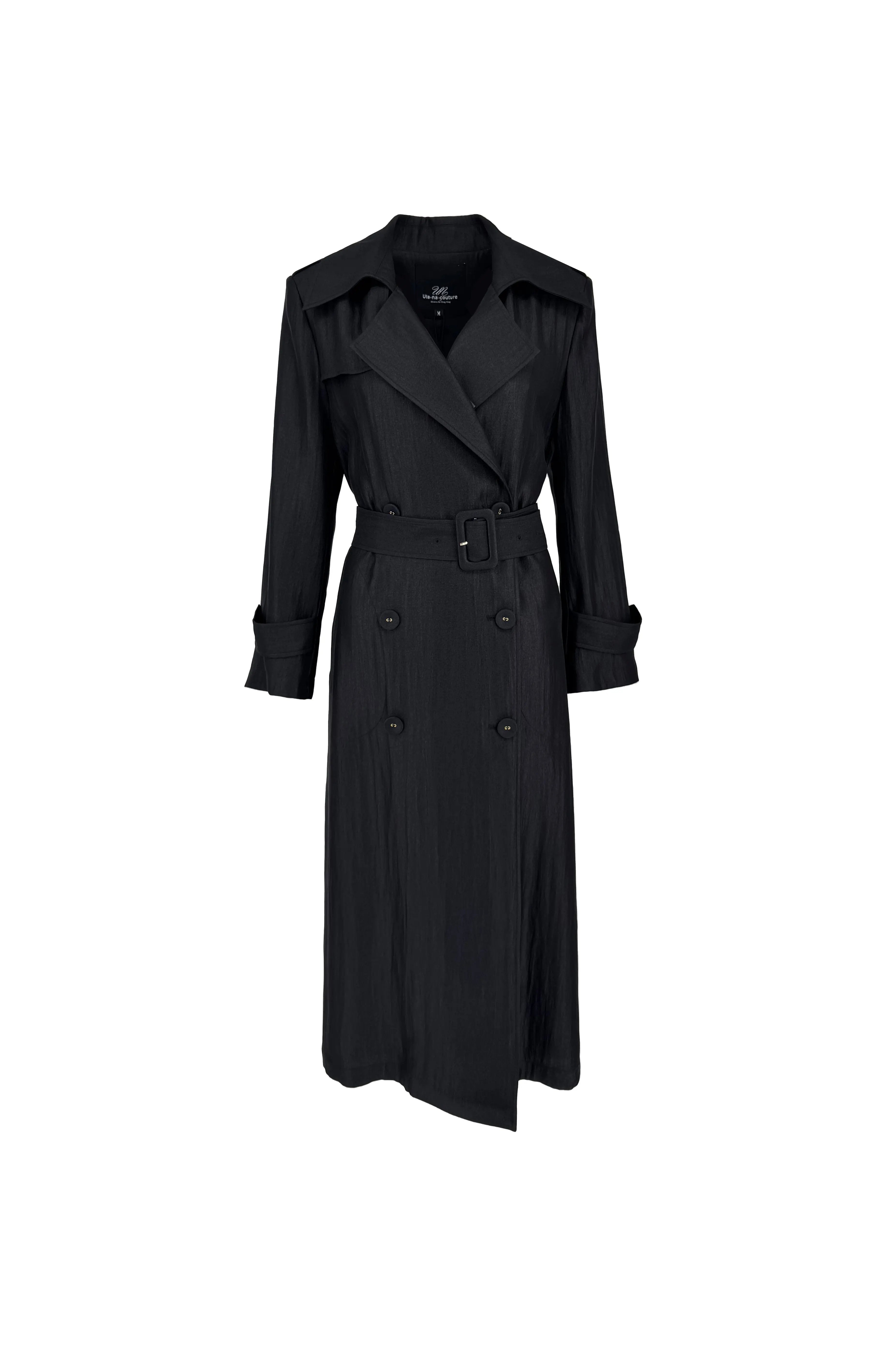 Trench Coat with Double-Breasted Buckles ULA