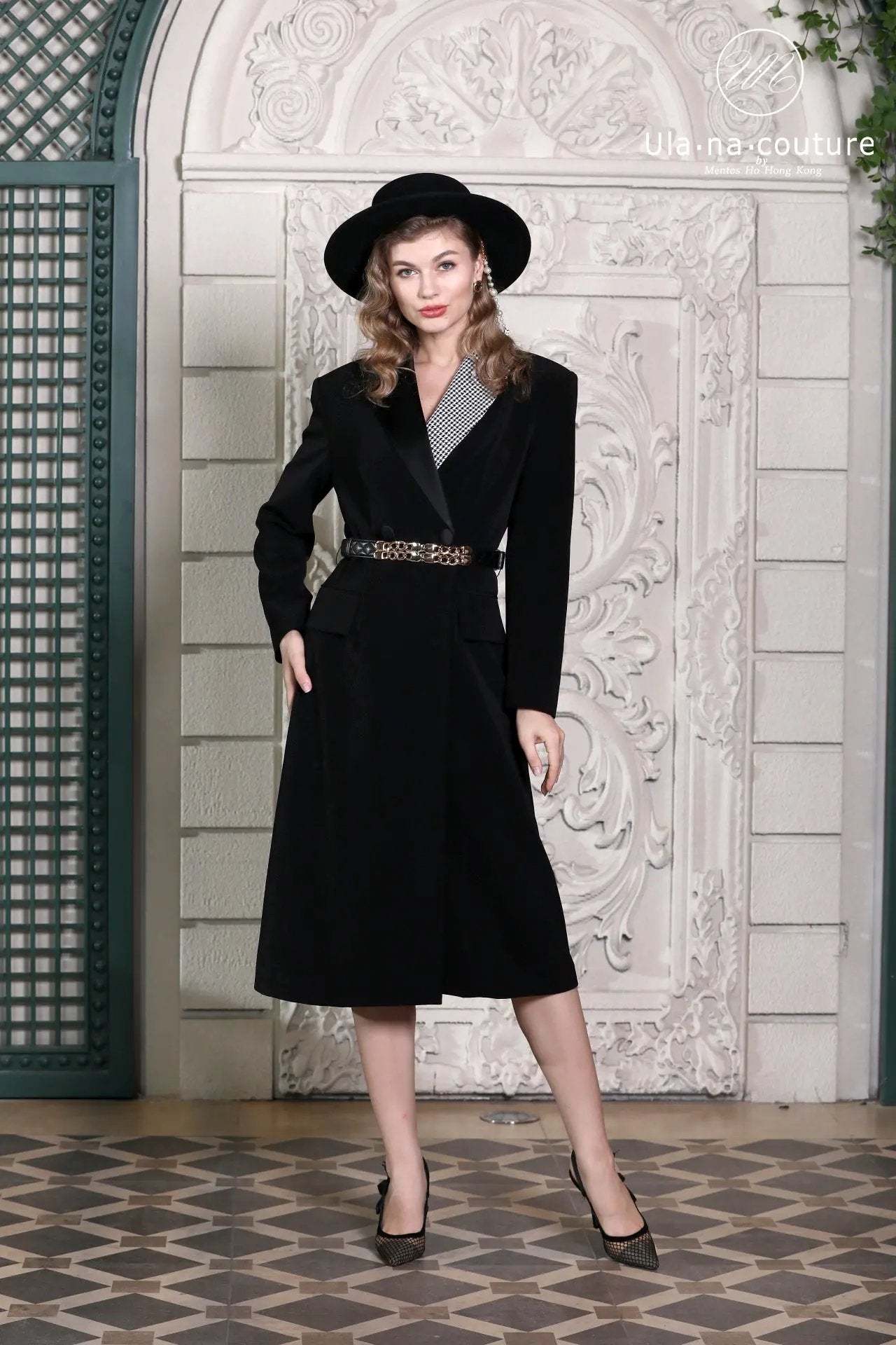 Women's haute couture coat 2024 new autumn/winter mid length style popular this year, super beautiful woolen coat ULA