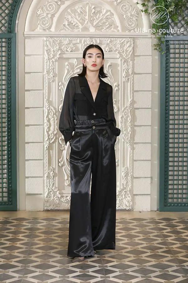 Women's Autumn and Winter V-neck High-Quality Drapery Suit ULA