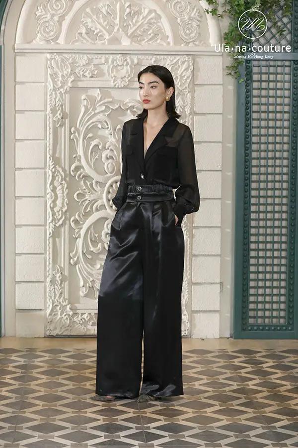 Women's Autumn and Winter V-neck High-Quality Drapery Suit ULA