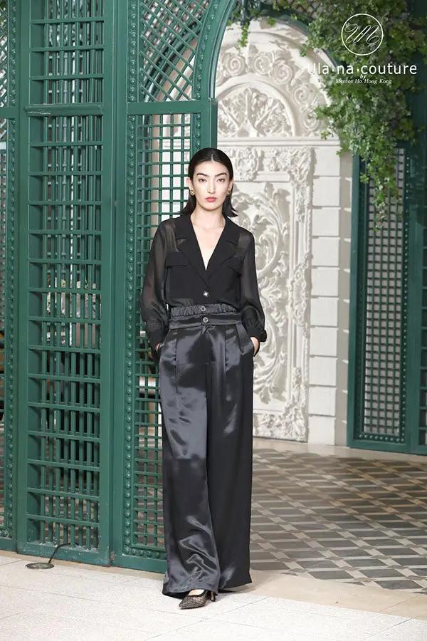 Women's Autumn and Winter V-neck High-Quality Drapery Suit ULA