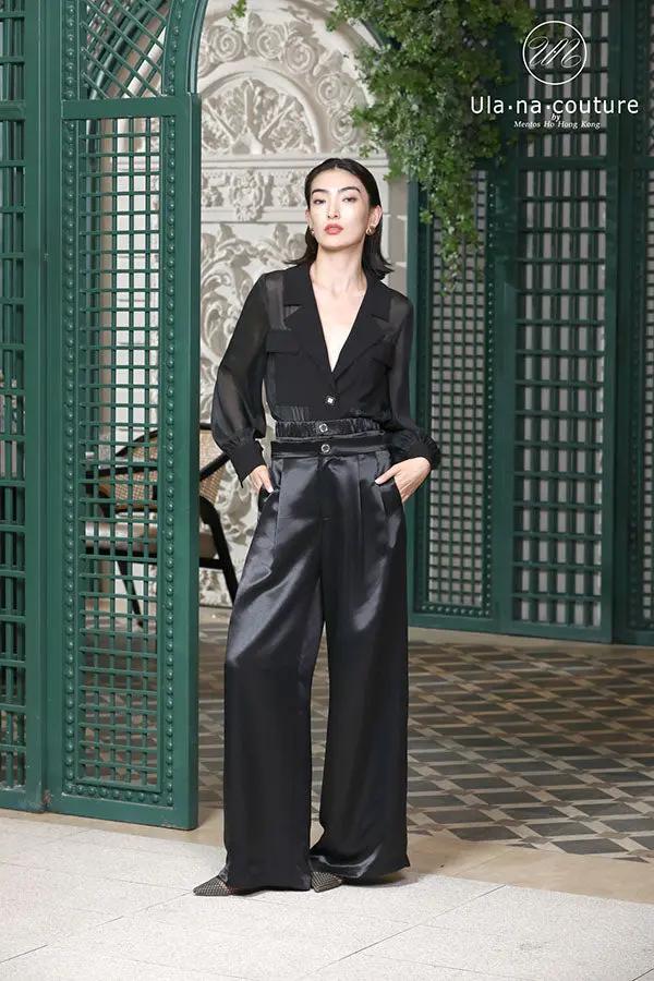 Women's Autumn and Winter V-neck High-Quality Drapery Suit ULA