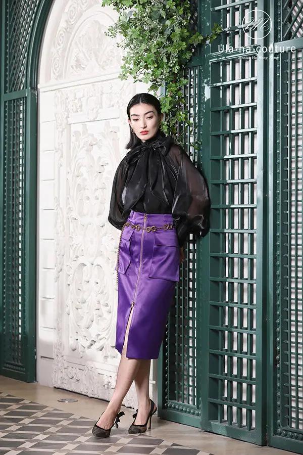 Bow Tie Ruffle Collar Women Shirt ULA