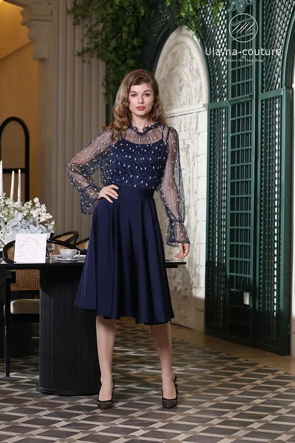 Acetate Cotton Knitted Striped Tank Top ULA