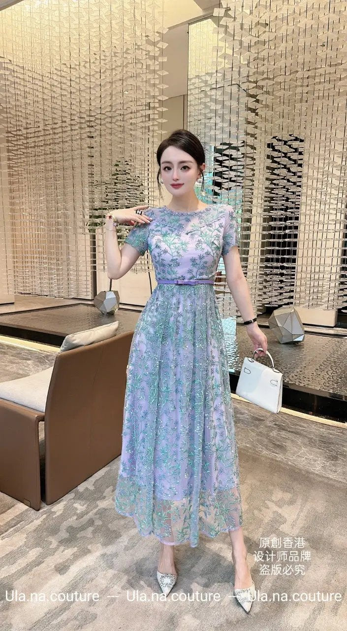 Enchanting Embroidered Maxi Dress ULA