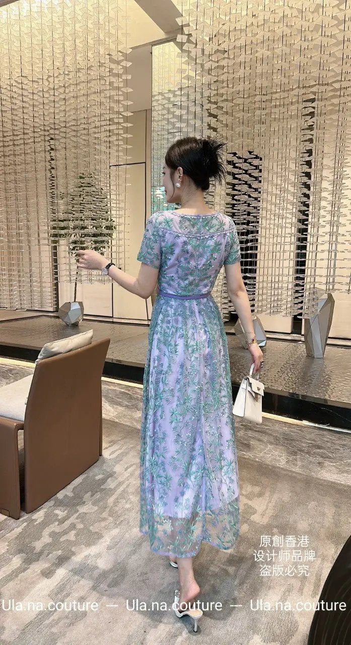 Enchanting Embroidered Maxi Dress ULA