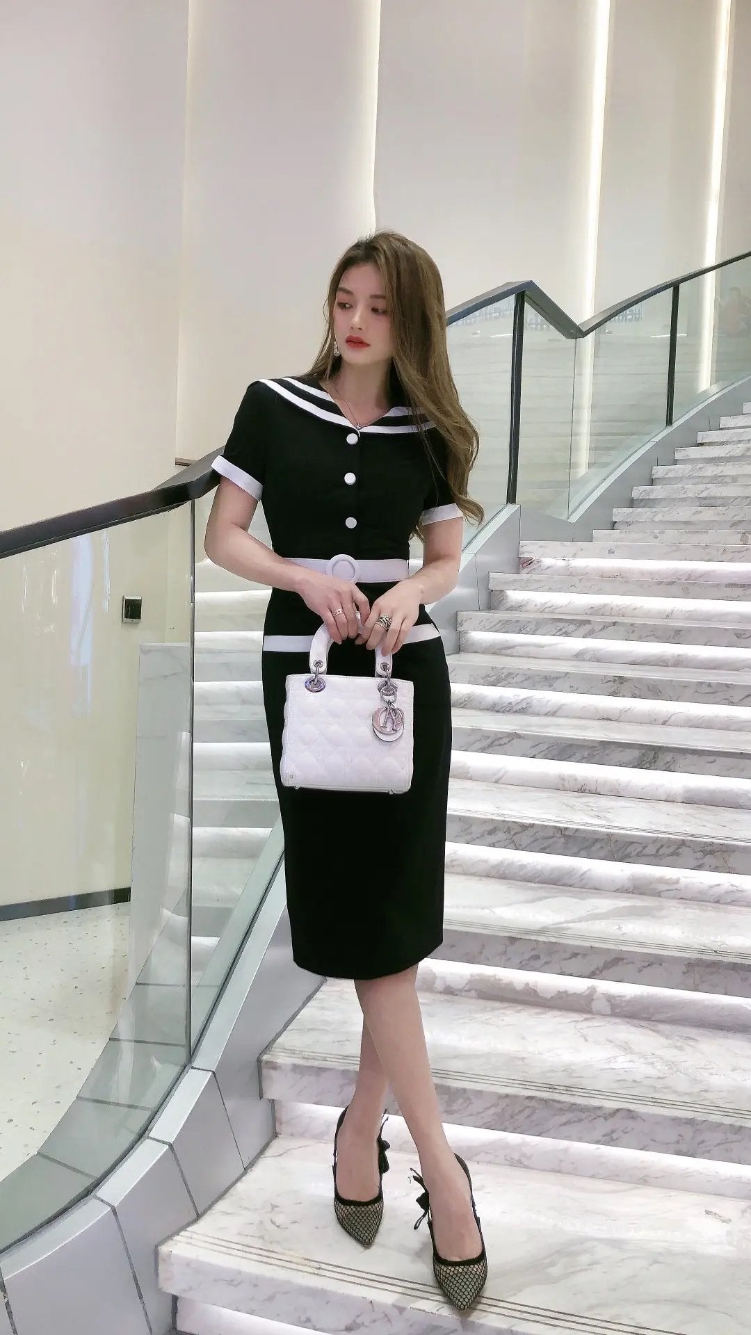 Chic Nautical - Inspired Midi Dress ULA