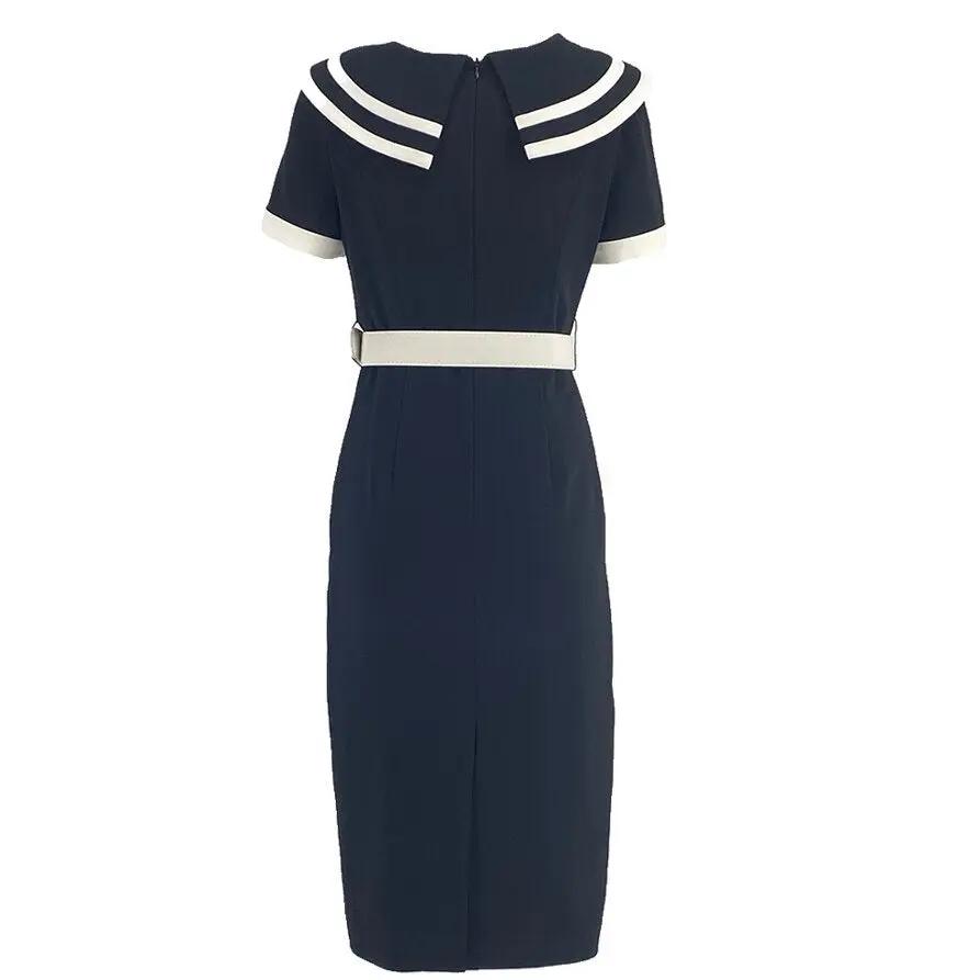 Chic Nautical - Inspired Midi Dress ULA
