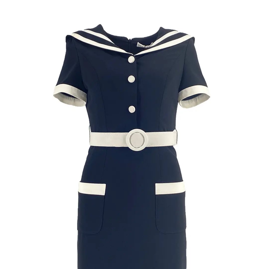Chic Nautical - Inspired Midi Dress ULA
