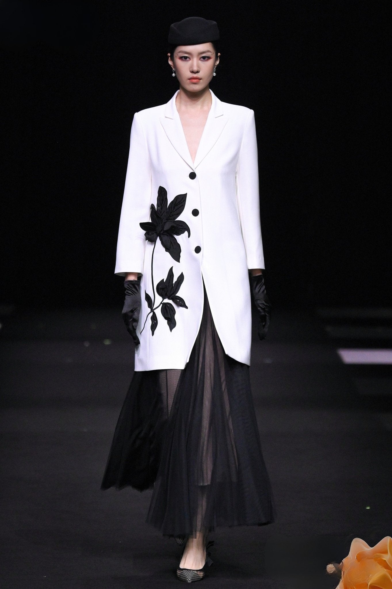 ULA Appliqué Tailored Coat Dress