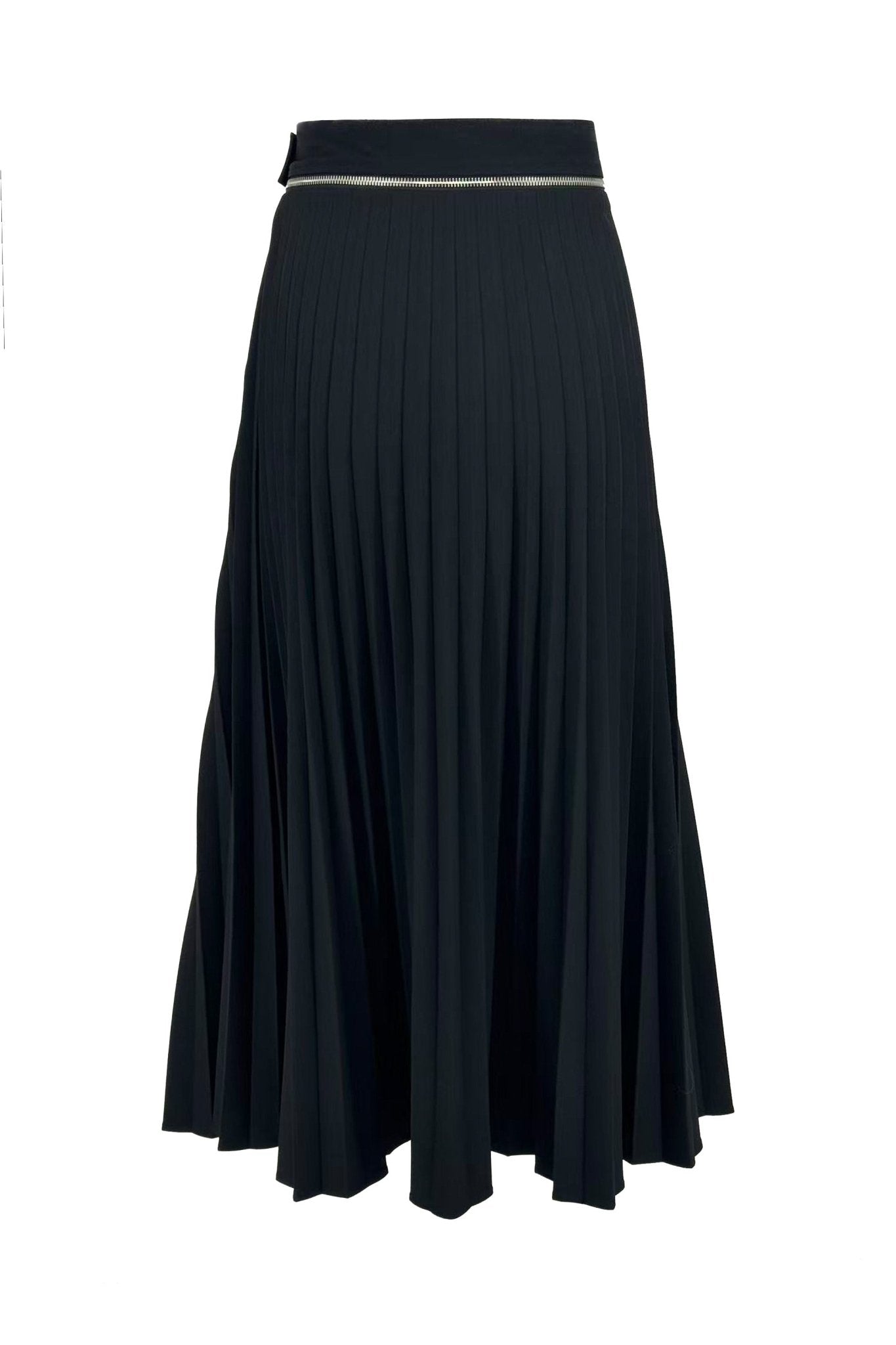 High-Waisted Pleated midi Skirt