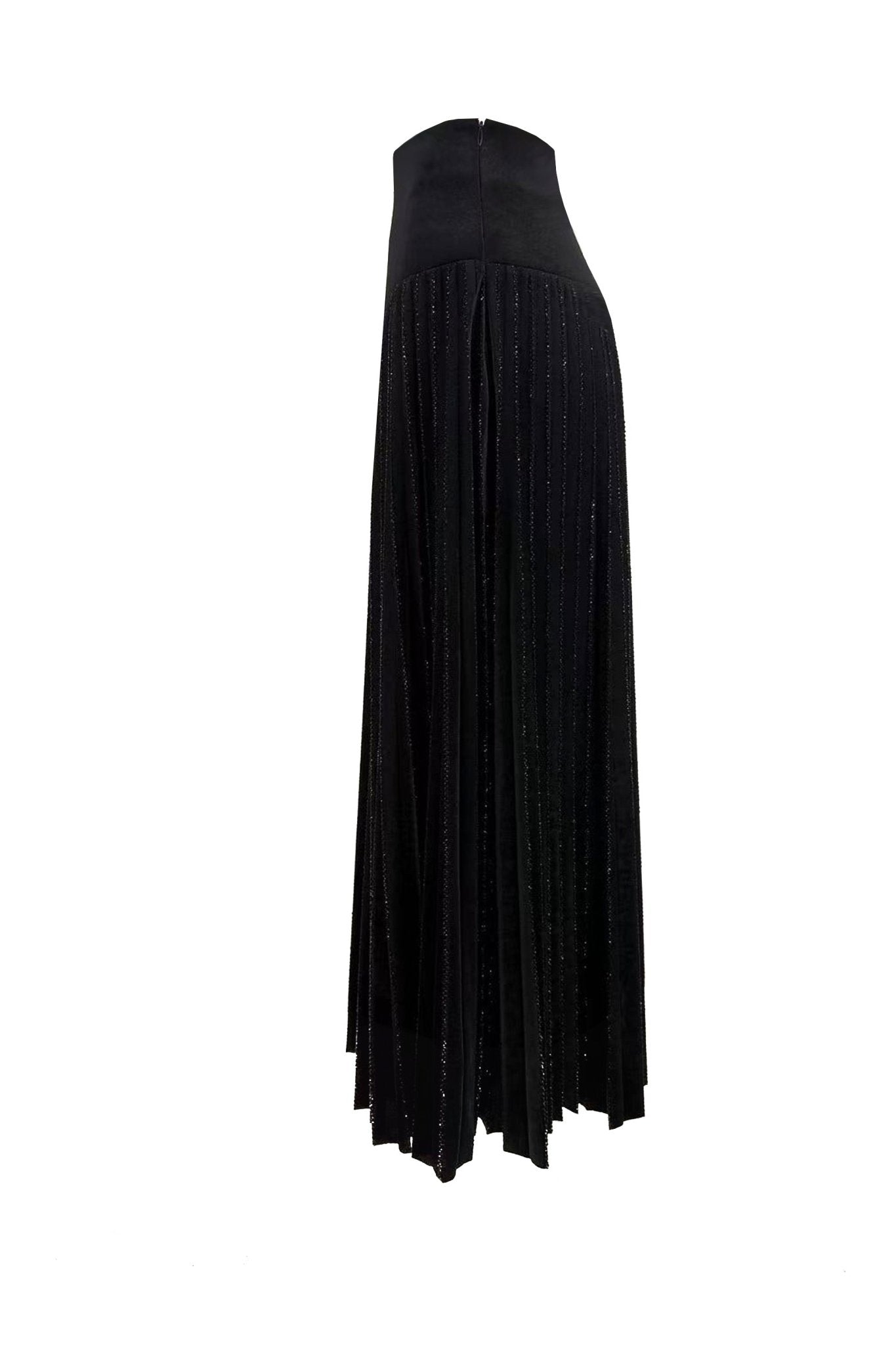 Shimmer Pleated Maxi Skirt