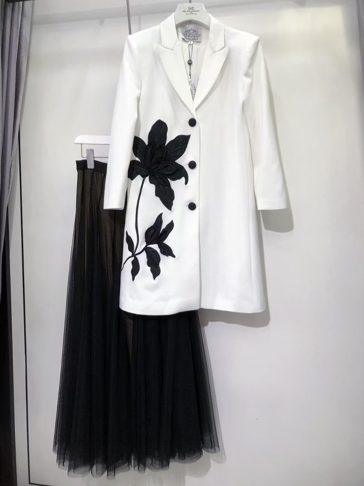 ULA Appliqué Tailored Coat Dress