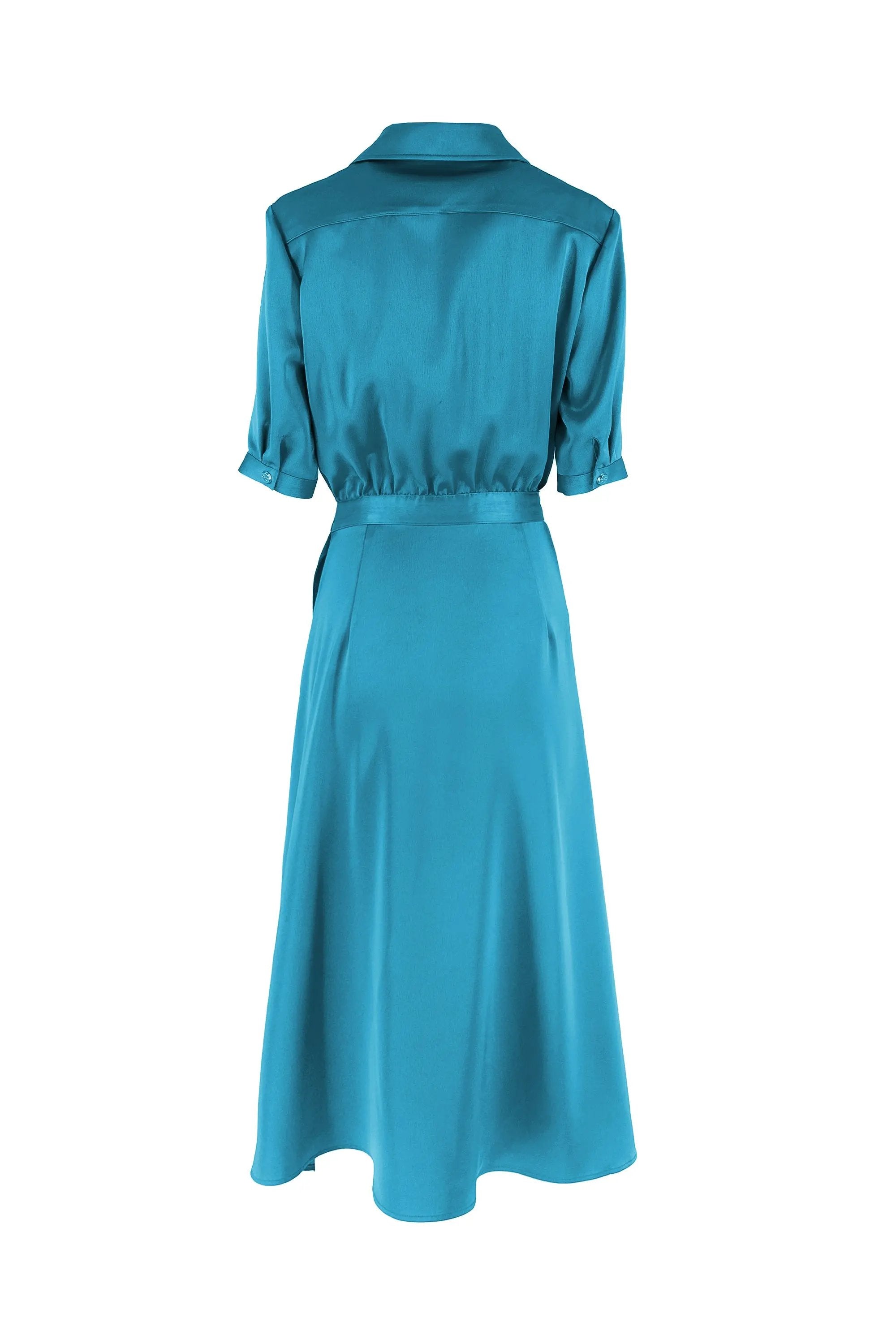 Ladies' Spring and Summer V-neck Belt Versatile Dess with Temperament ULA