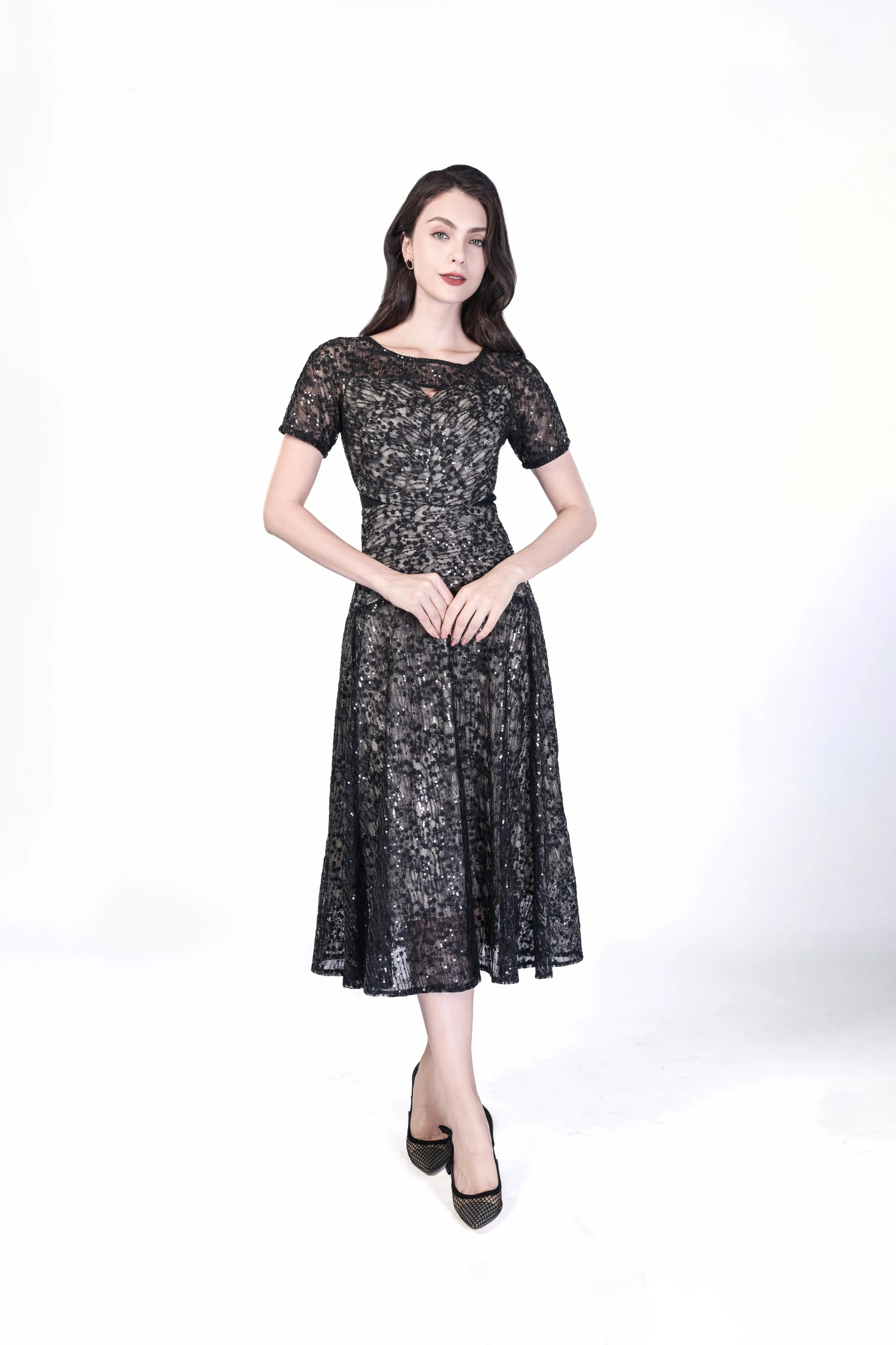 Intricate Lace Detail Dress ULA