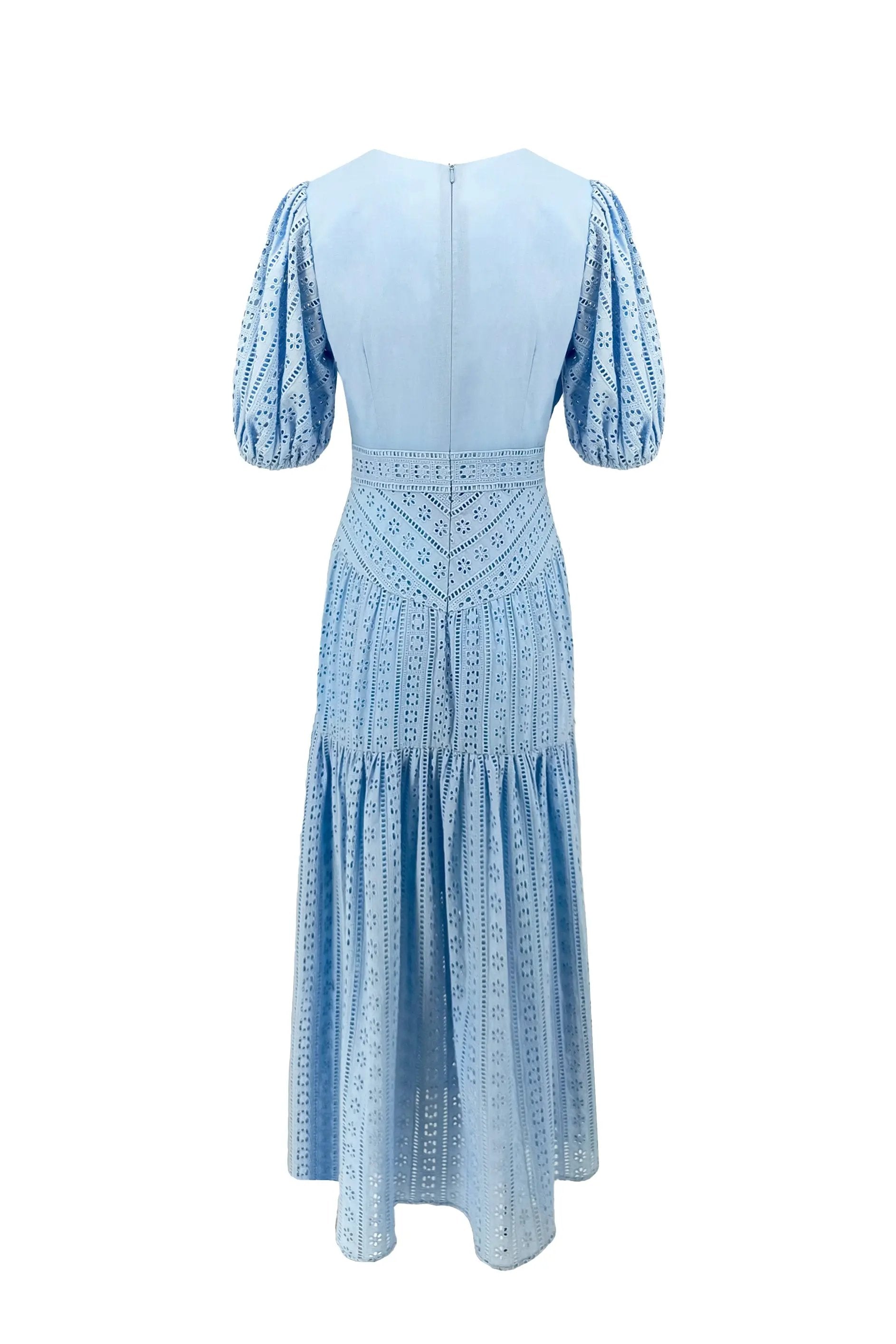 2024 Summer New Style Dresses with a Slim Waist and High end Exquisite Brand Lace Skirt for Children ULA