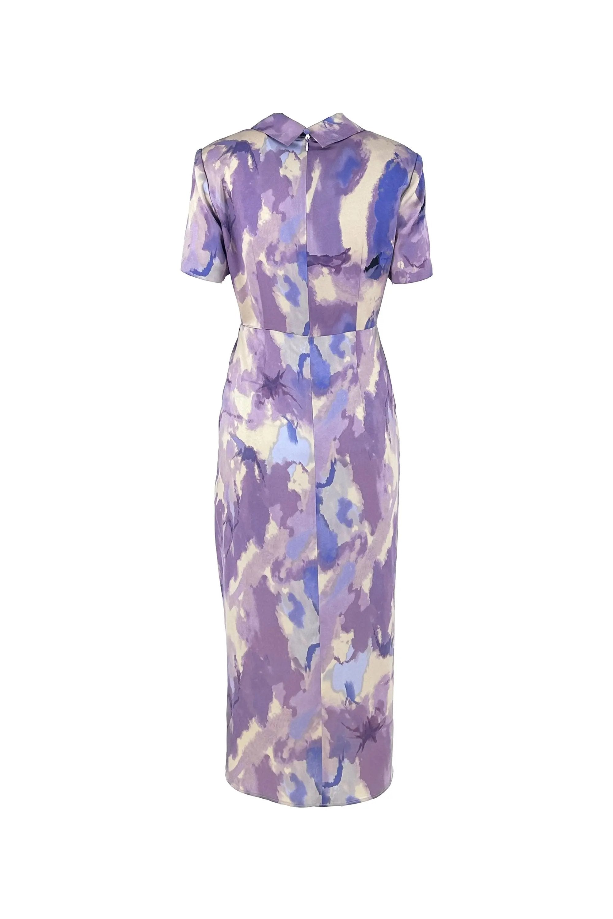 Ladies Summer Elegant Lapel Waist Dress ULA