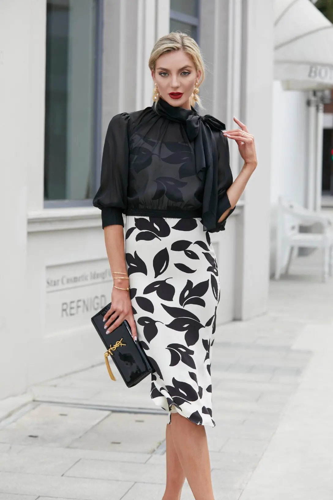 Stylish Black - and - White Ensemble ULA