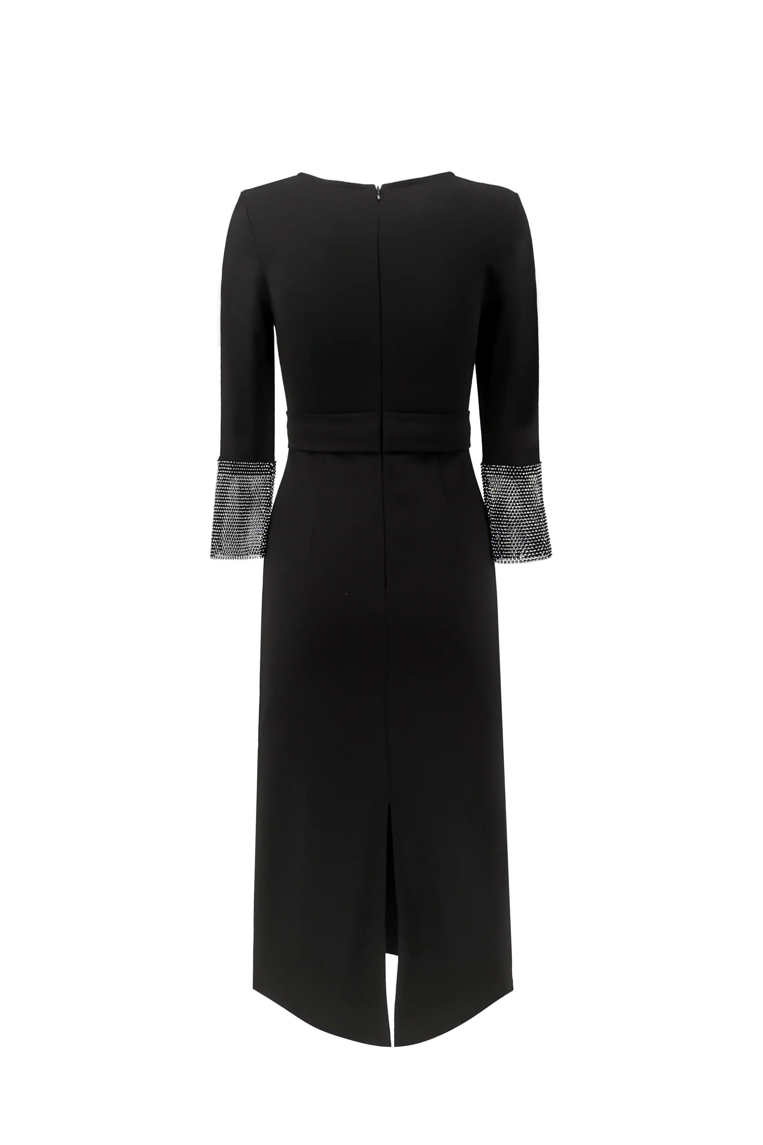 High end exquisite black dress winter 2024 new women's clothing temperament French formal dress long skirt ULA