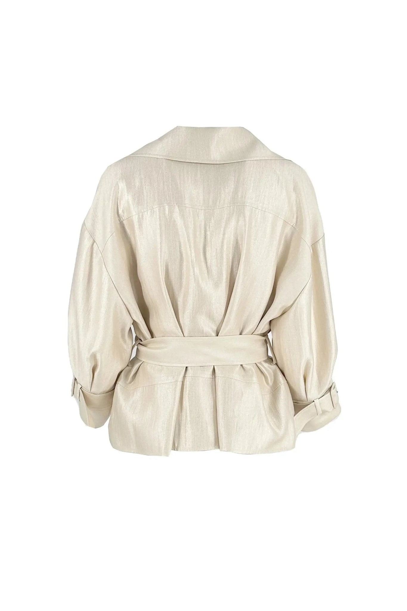 Chic Black Wrap Jacket and Flare Pants Set ULA