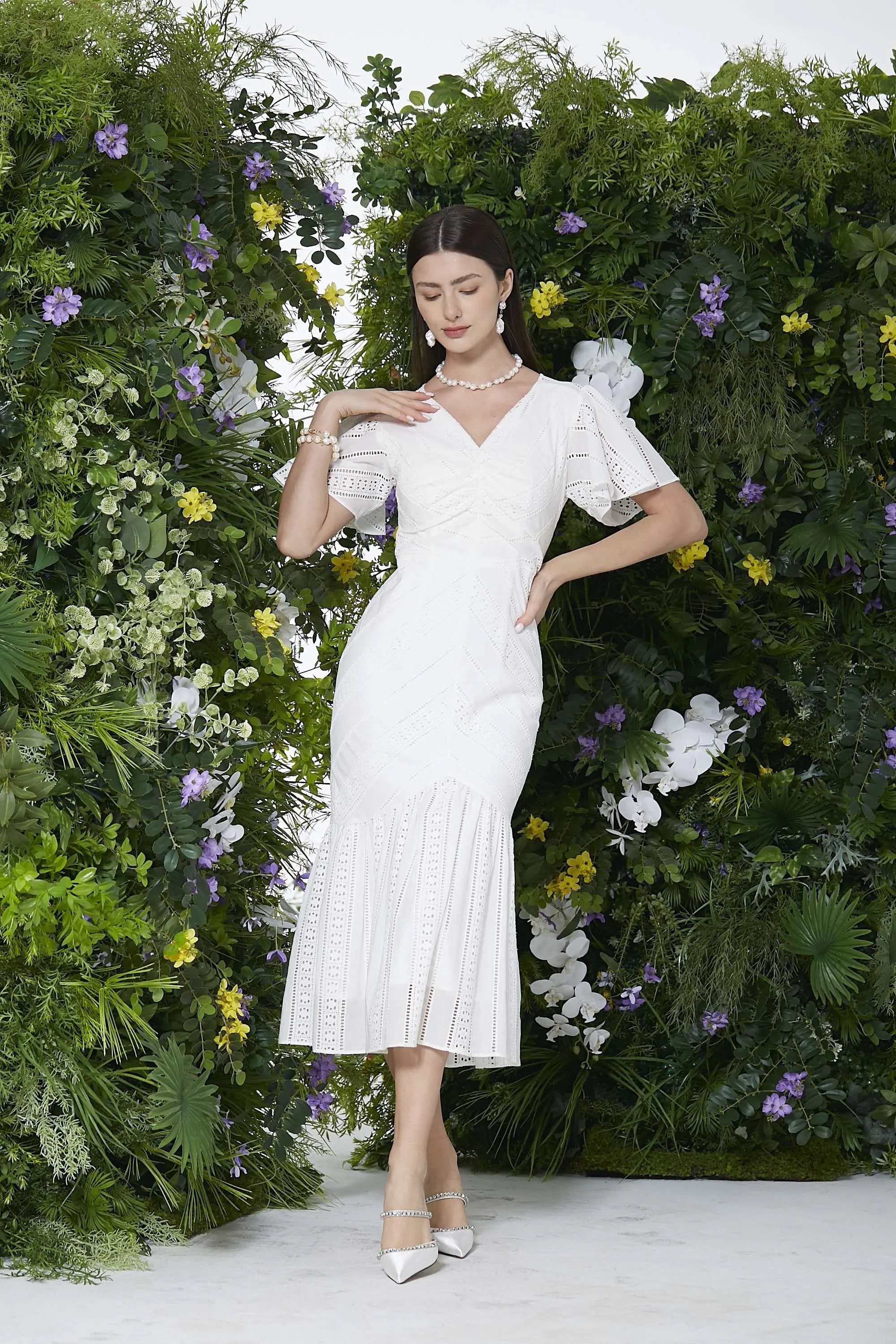 Ladies Summer Elegant Retro Gentle Fishtail Dress ULA