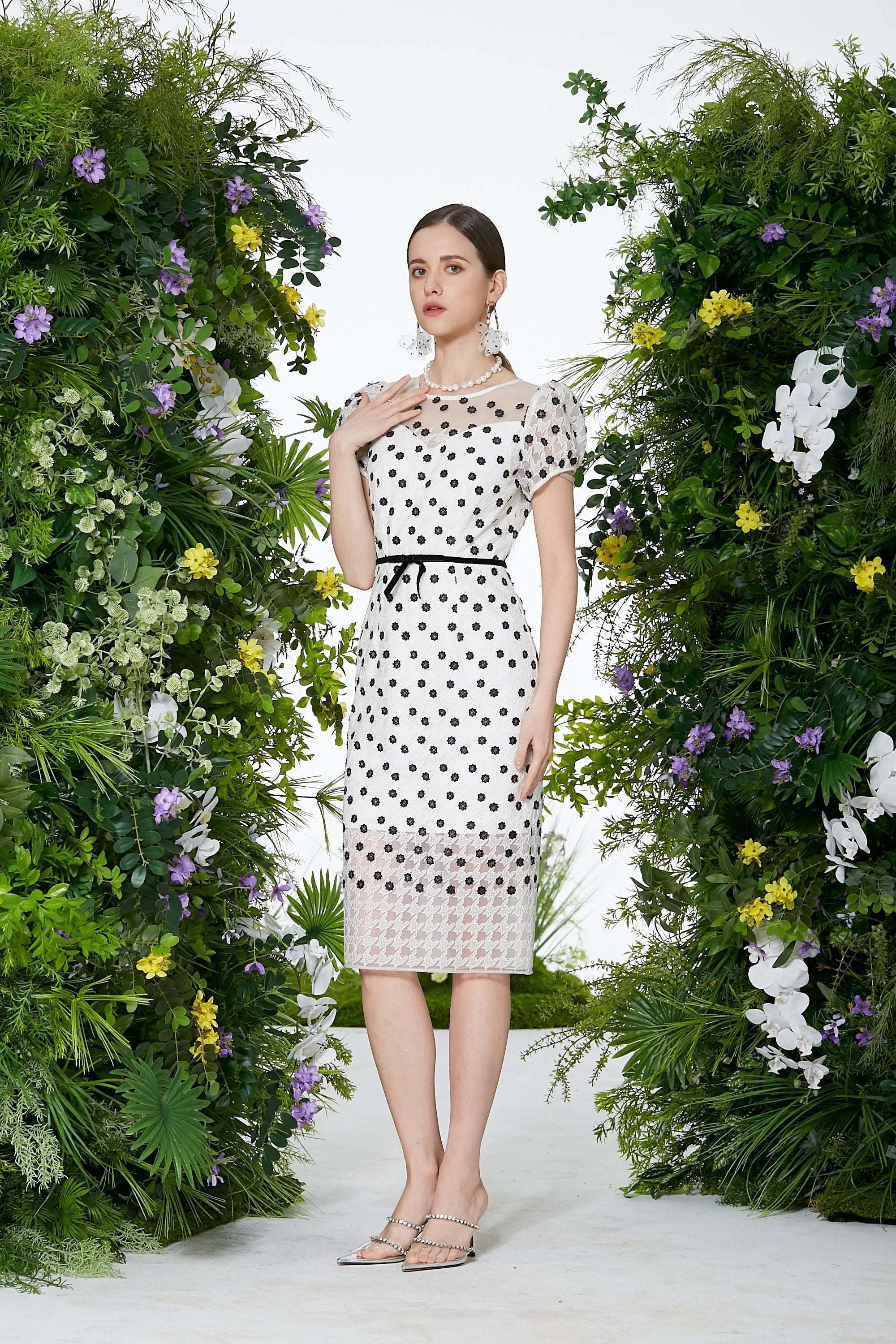 Vintage - inspired Polka Dot Midi Dress - Now Available ULA