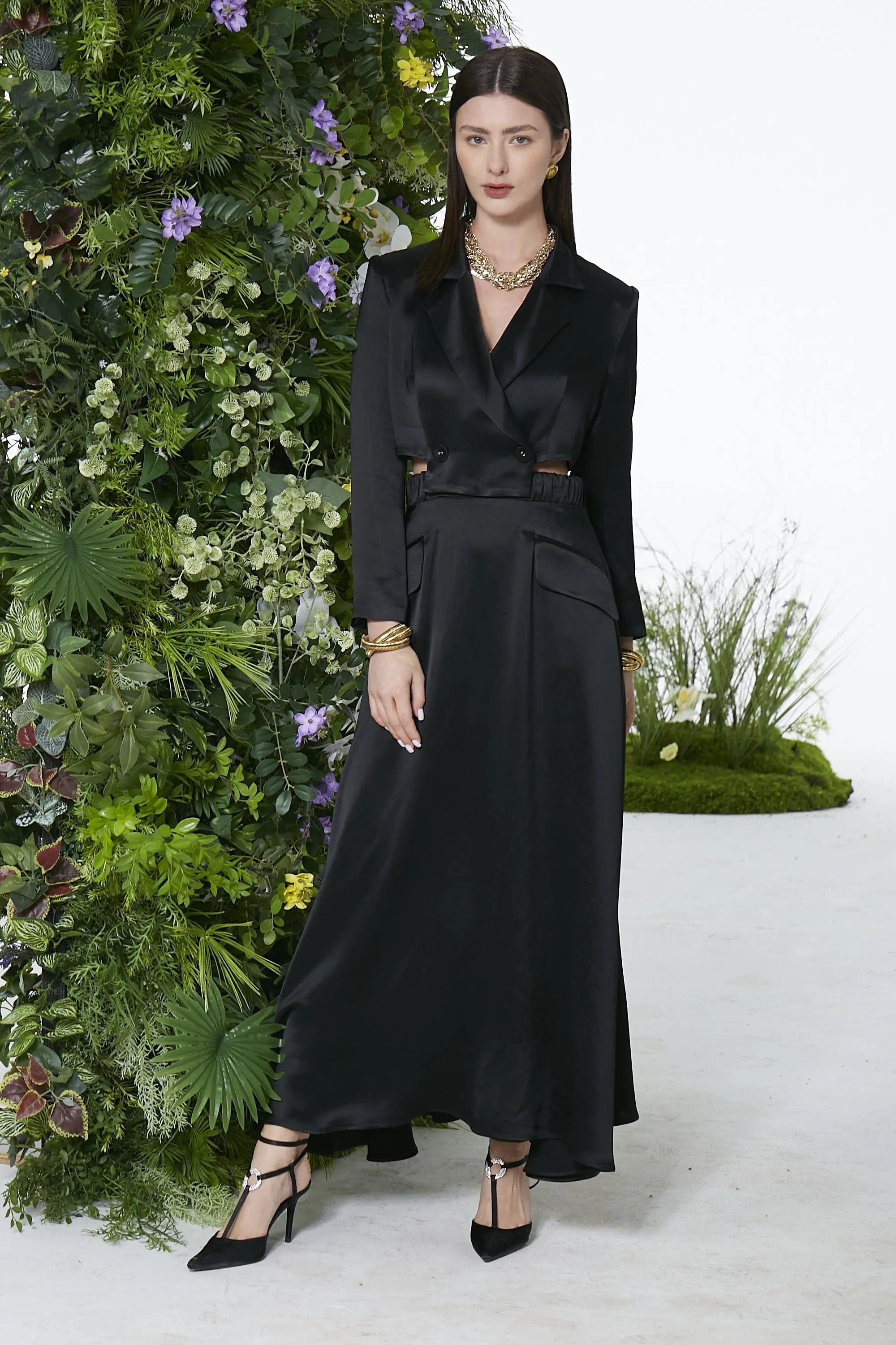 Women’s Spring Elegant High Temperament Button Suit ULA