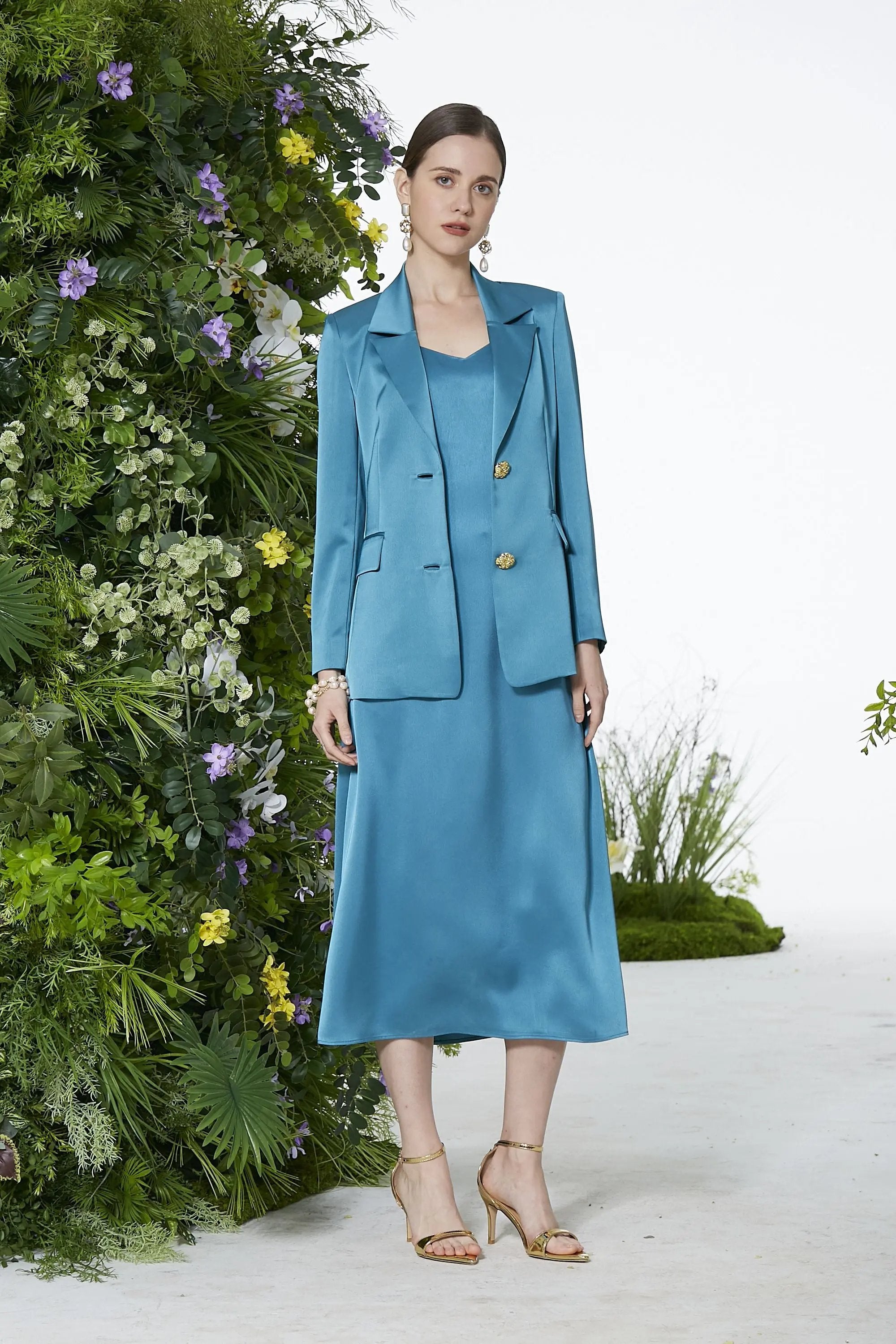 Ladies' Spring and Summer Temperament Sim Fit Long Set Skirt ULA