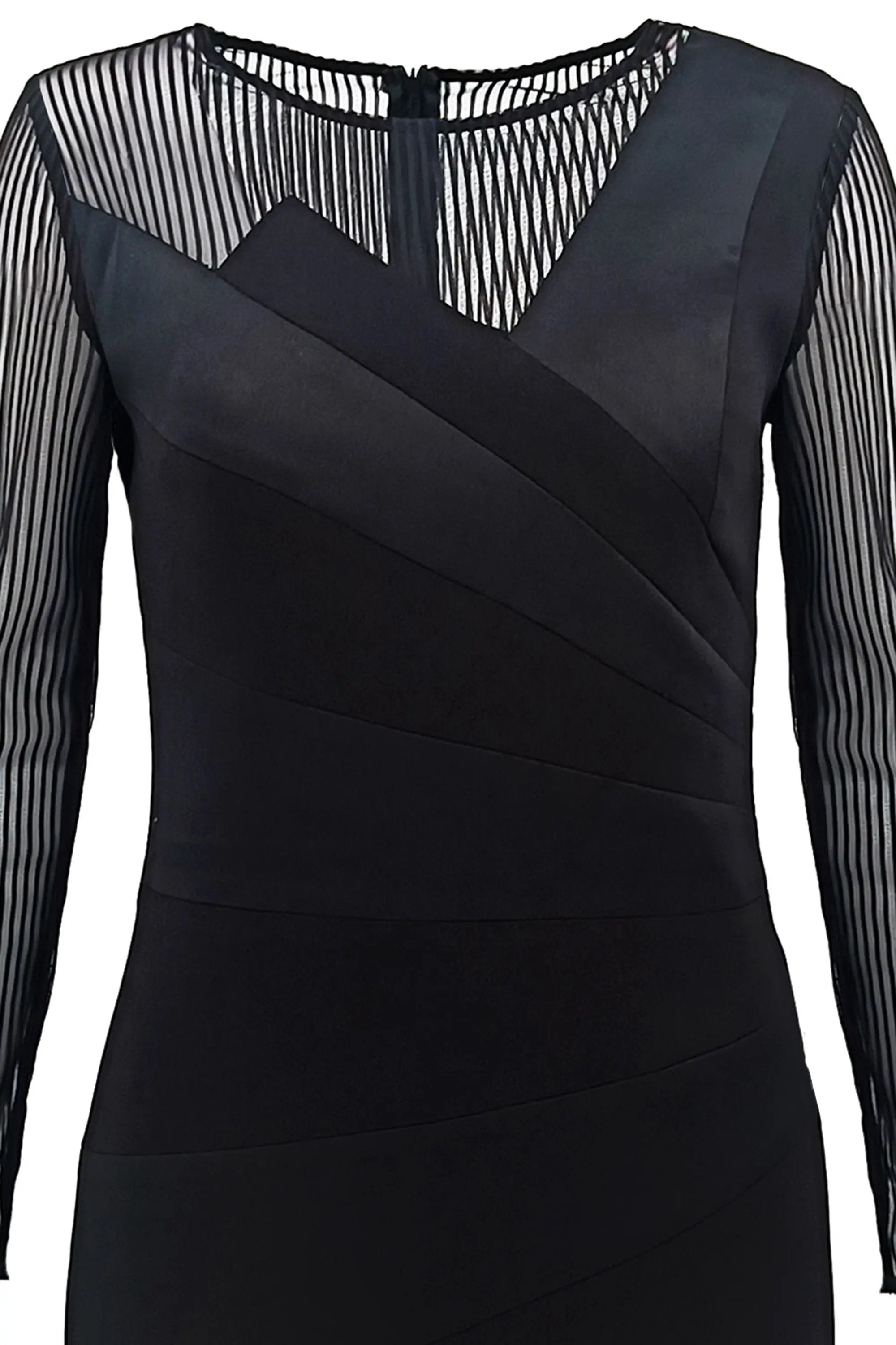 Women's V-neck Lace Waist-cinched Dress ULA