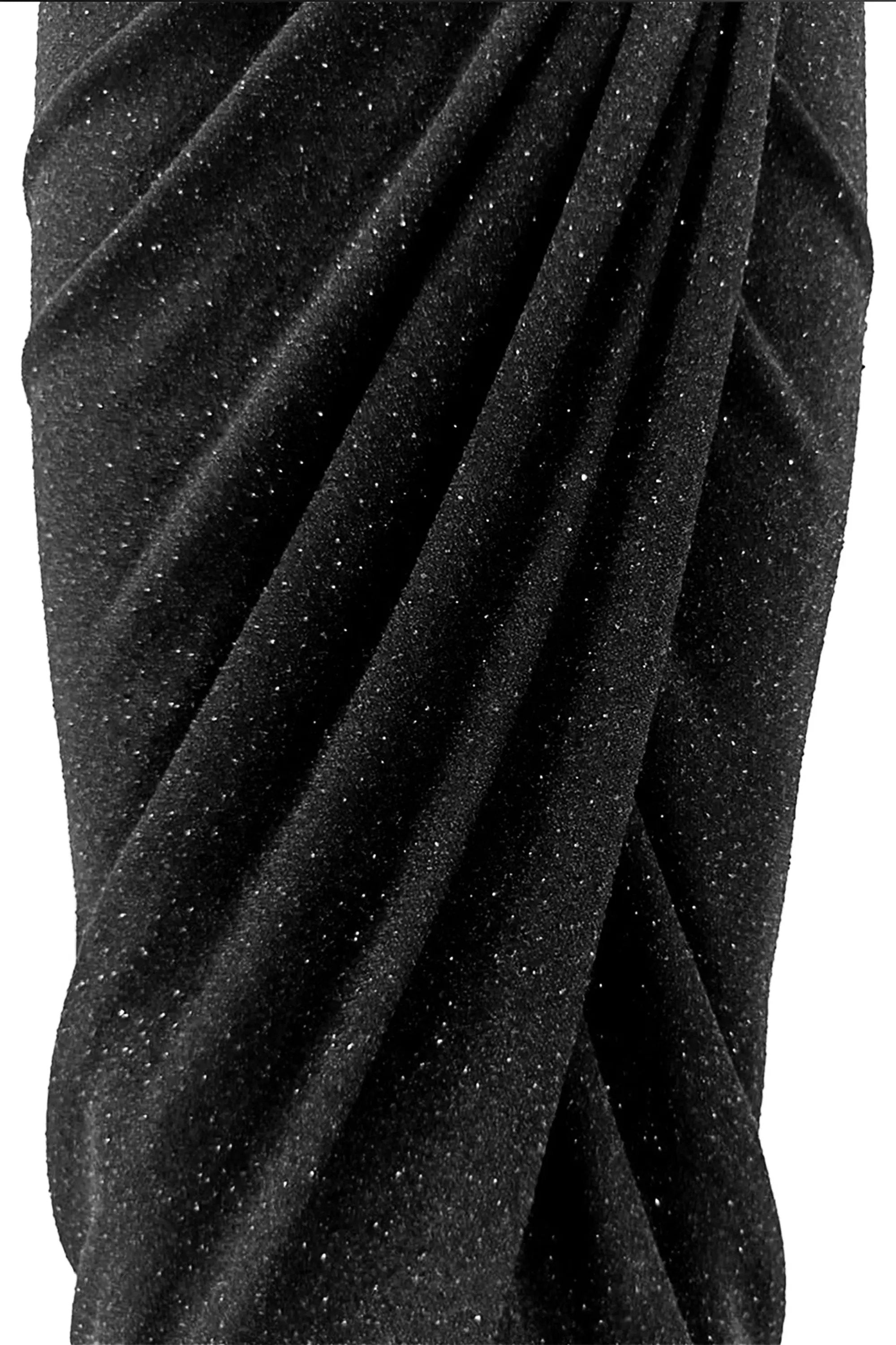 Glamourous Black V-Neck Evening Gown ULA