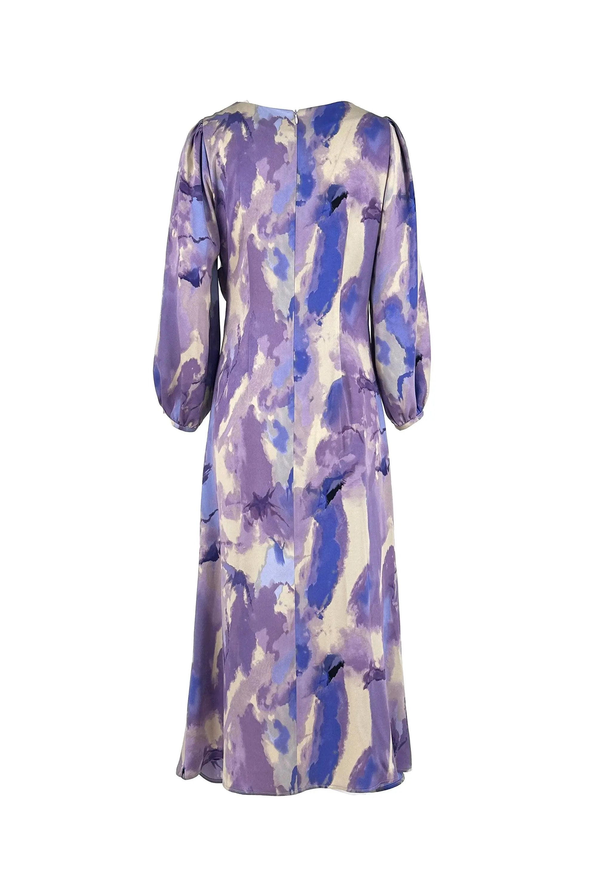 Women’s Elegant knee-length With a Watercolor Dress ULA