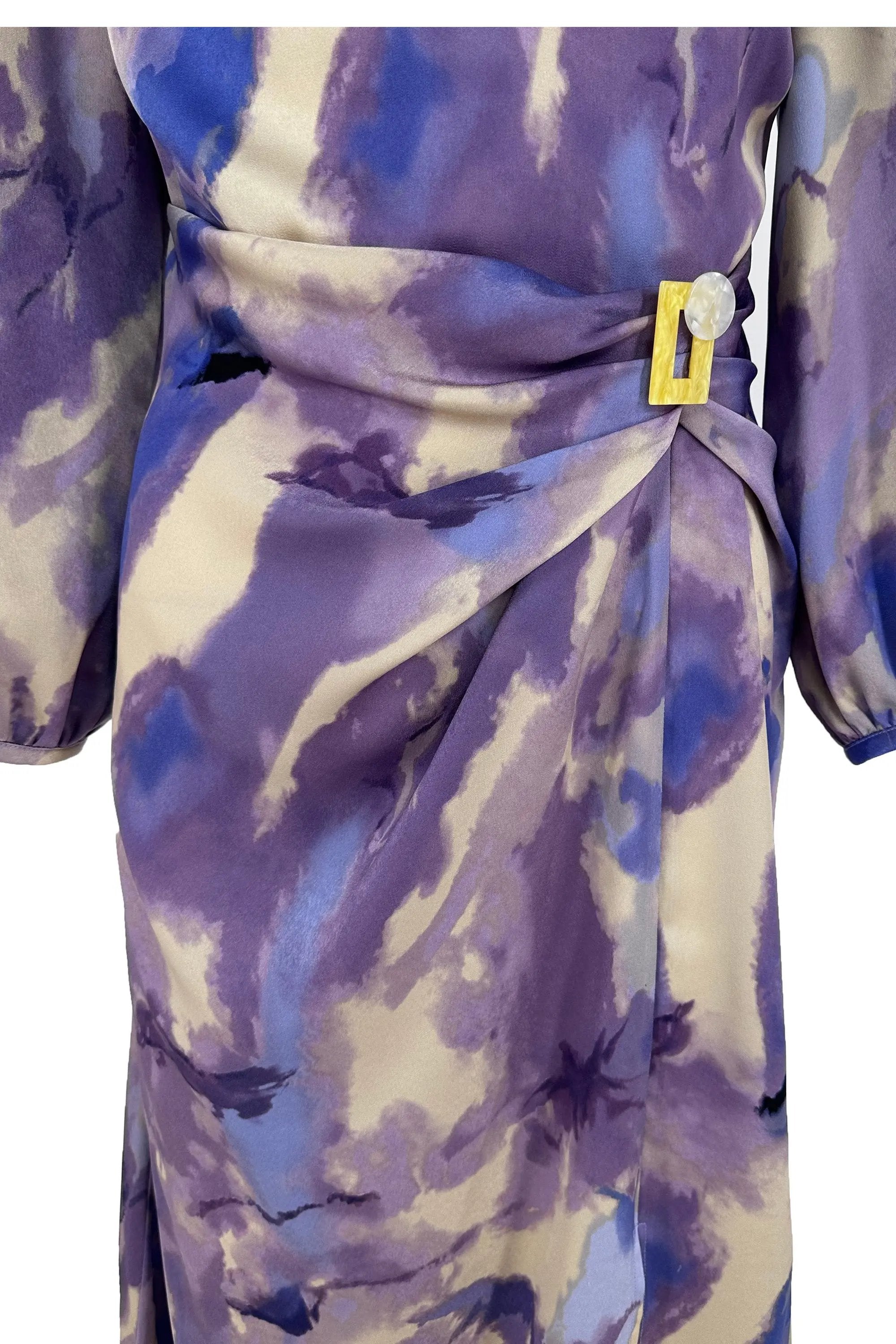 Women’s Elegant knee-length With a Watercolor Dress ULA