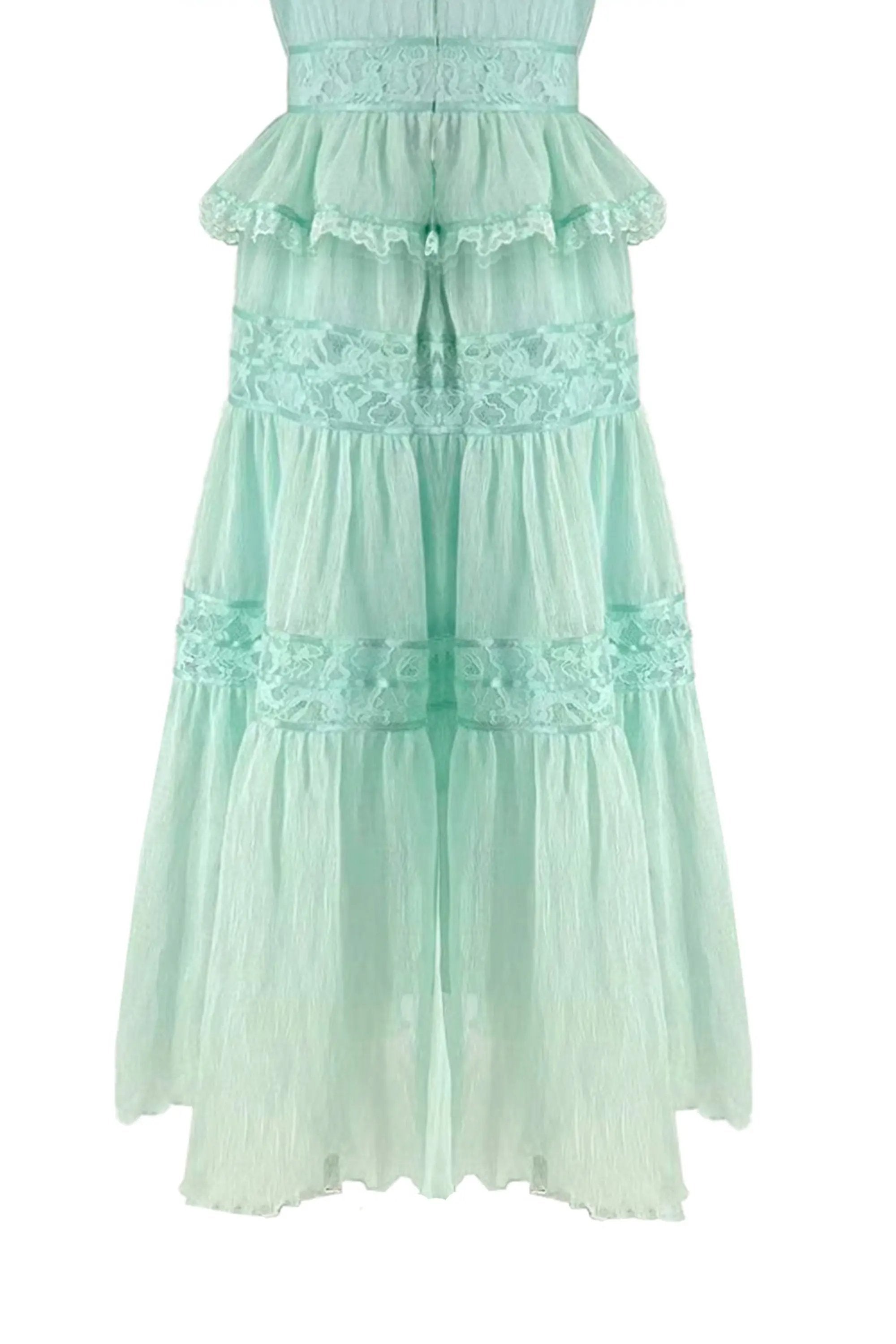 Women’s Romantic Tiered Lace Victorian-Inspired Dress ULA