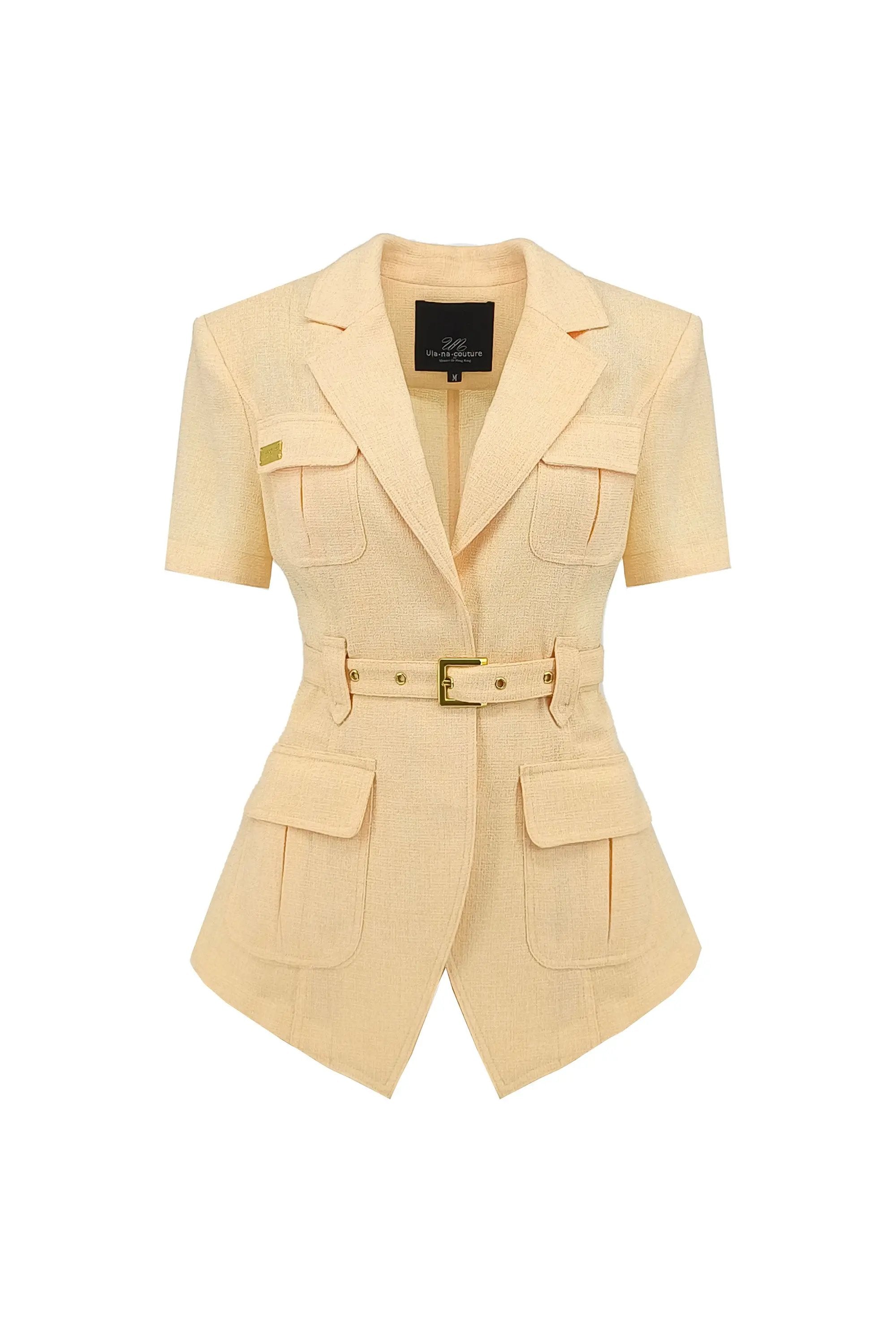 Women’s Summer Intellectual High Rose Red Wide-Leg Suit. ULA