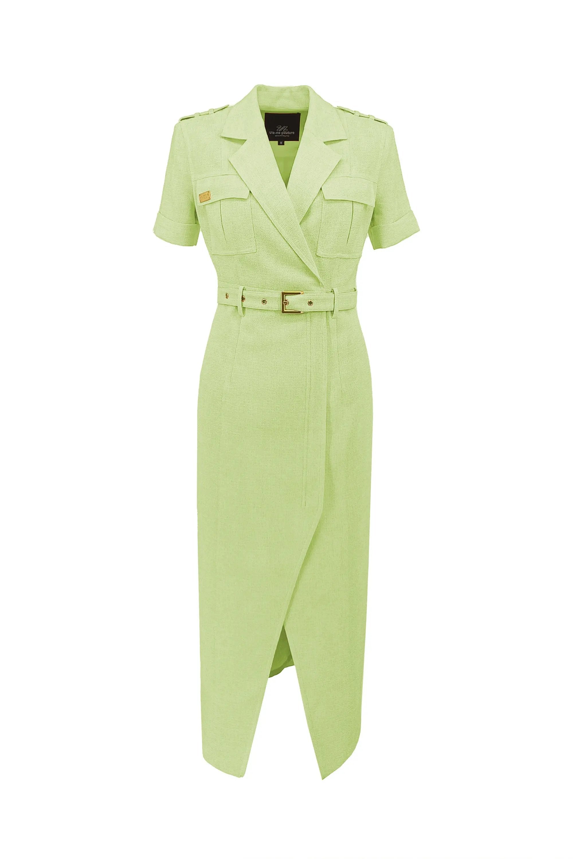 Women’s Summer Temperament Elegance with Nipped Waists V-neck Suit ULA