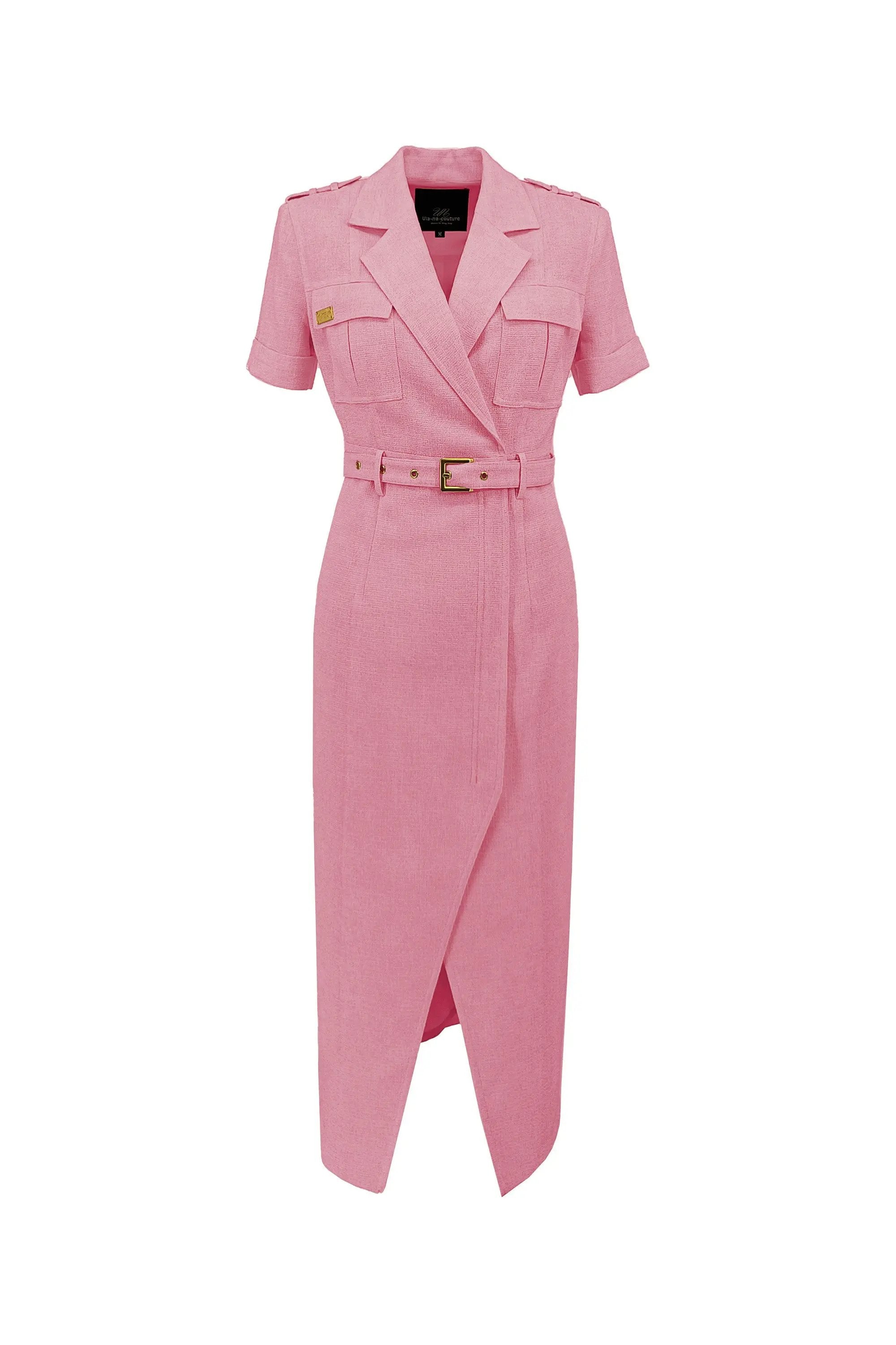 Women’s Summer Temperament Elegance with Nipped Waists V-neck Suit ULA