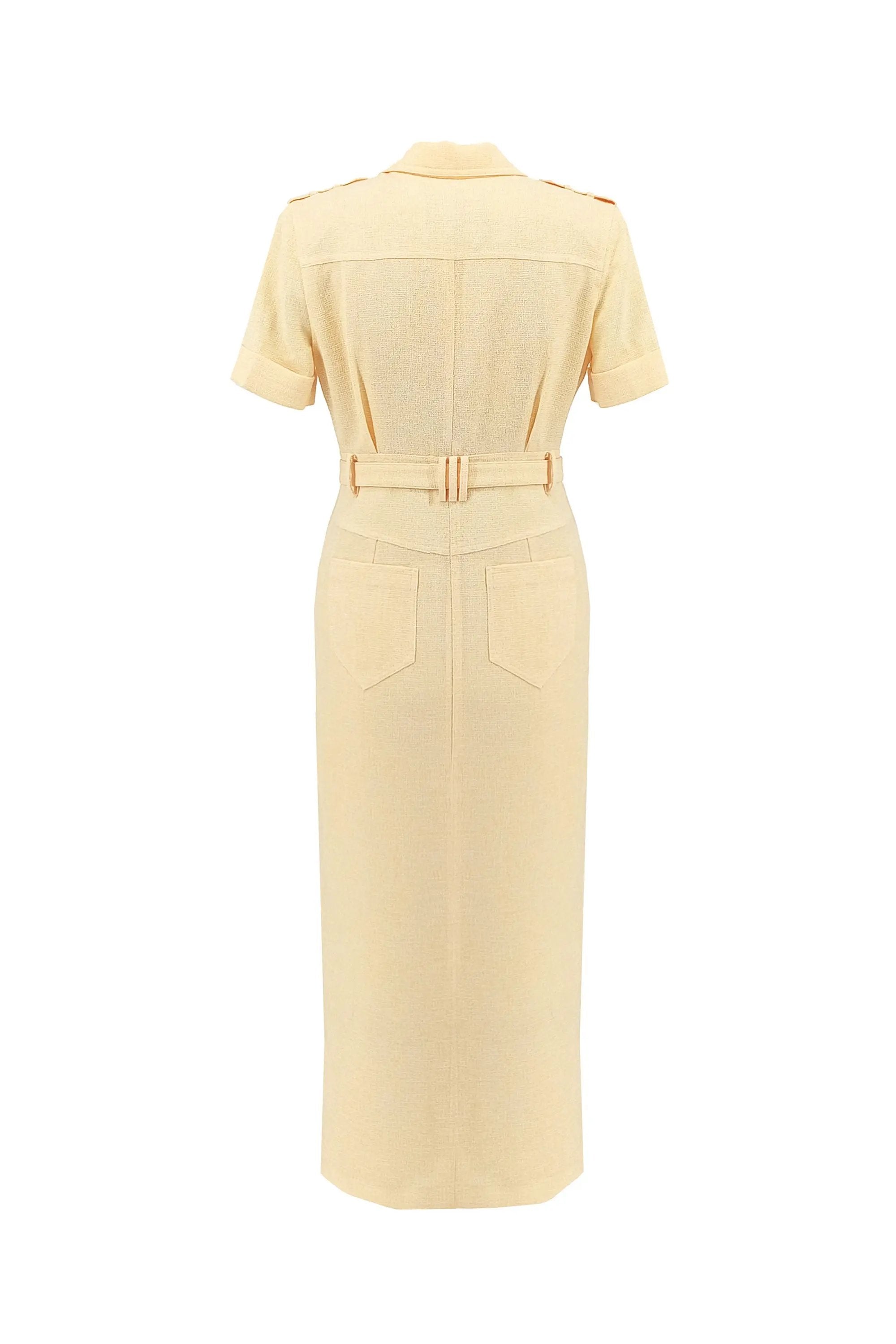 Women’s Summer Temperament Elegance with Nipped Waists V-neck Suit ULA