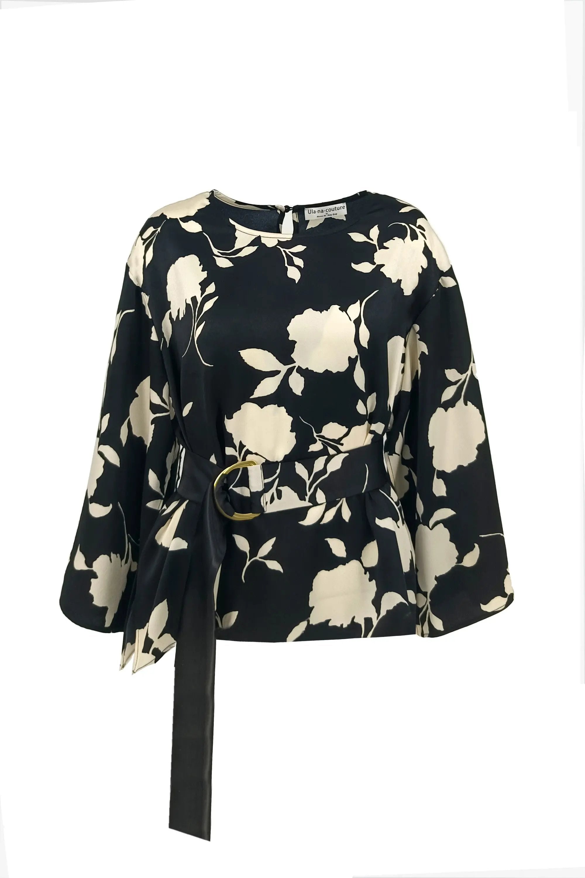 Women’s Spring High Delicacy Printing Elegant Nipped Waists Dress ULA