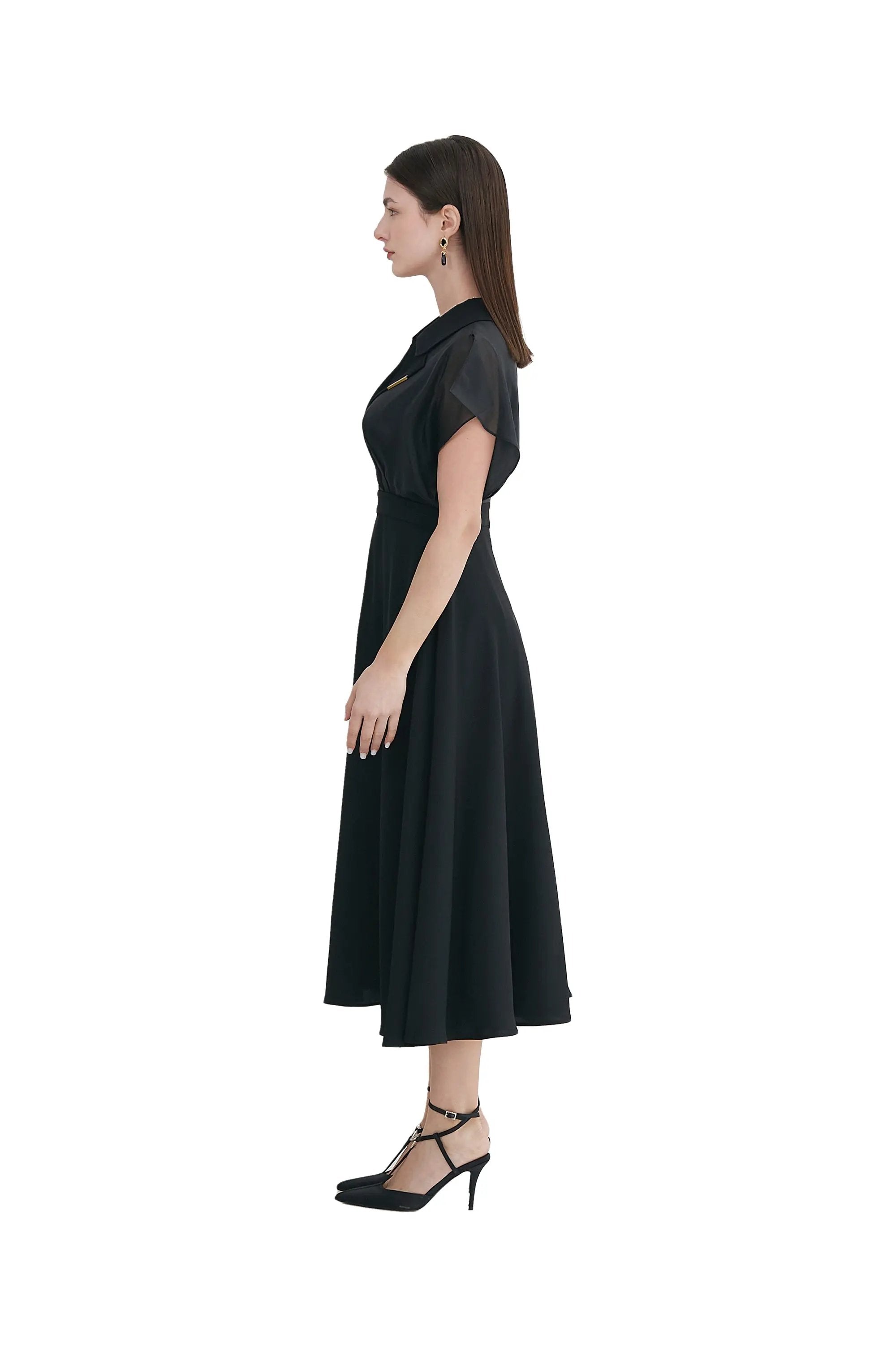 Women’s Summer Temperament Luxury V-neck Dress ULA