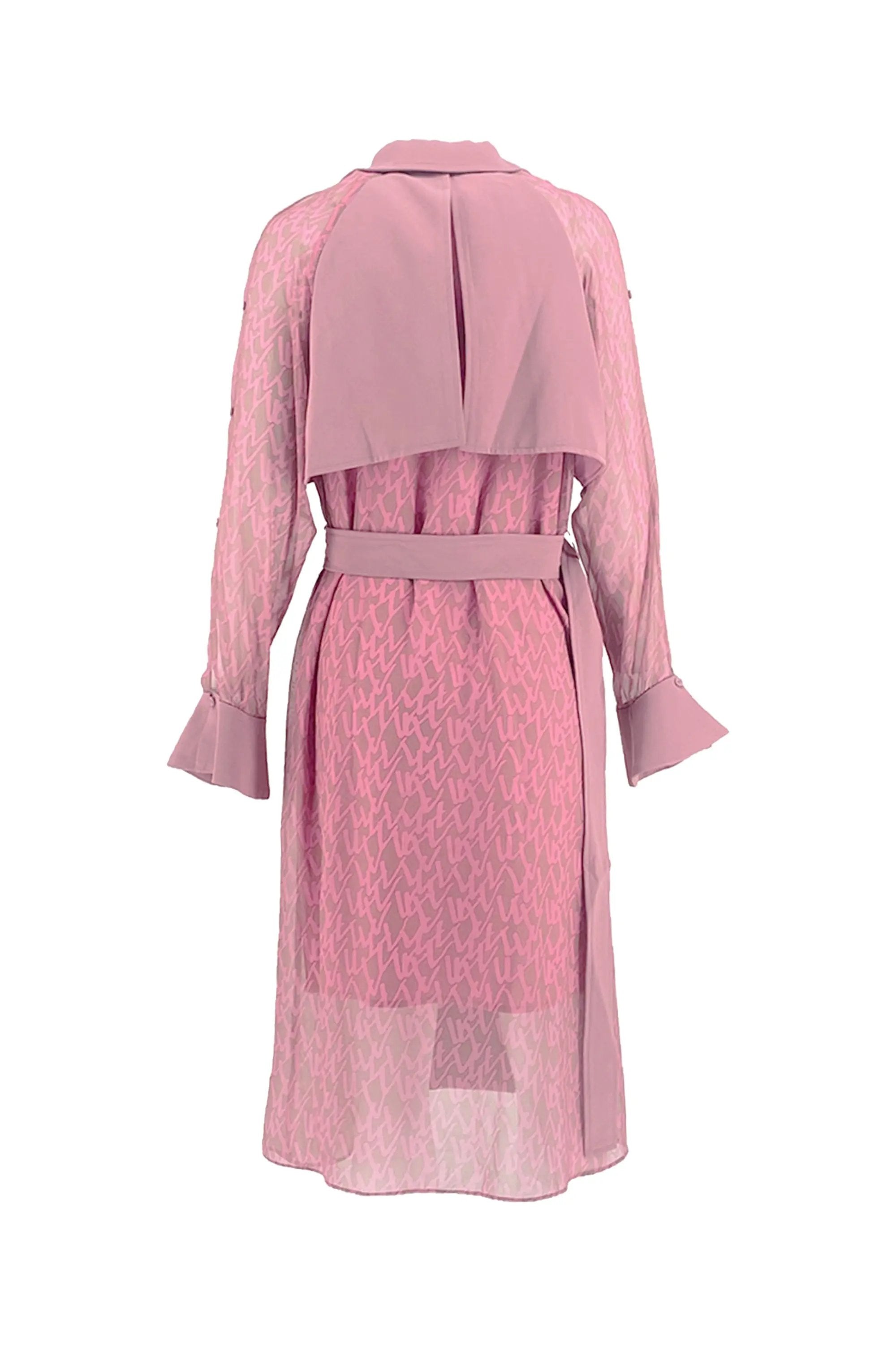 Stylish Pink Trench Coat ULA