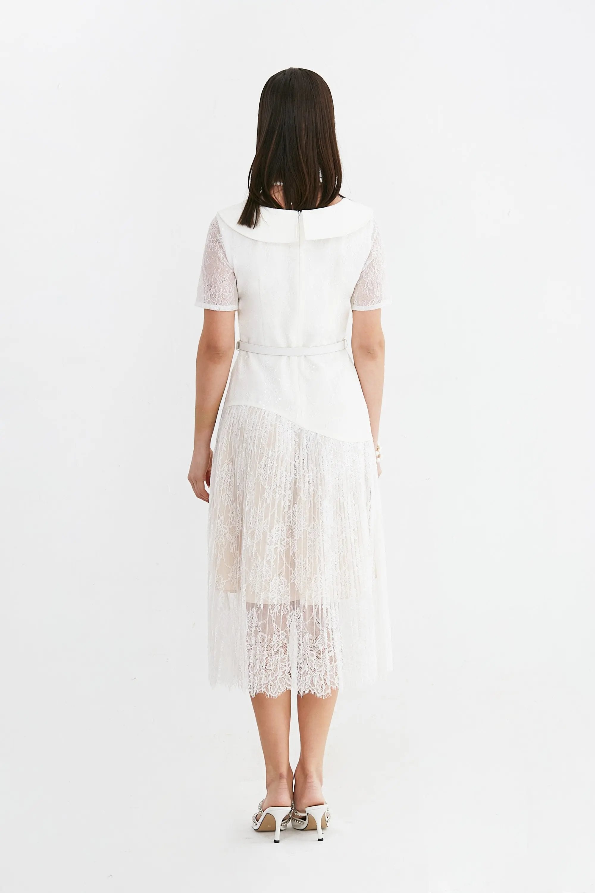 Fashionable embroidered pleated skirt for children's high-end dress ULA