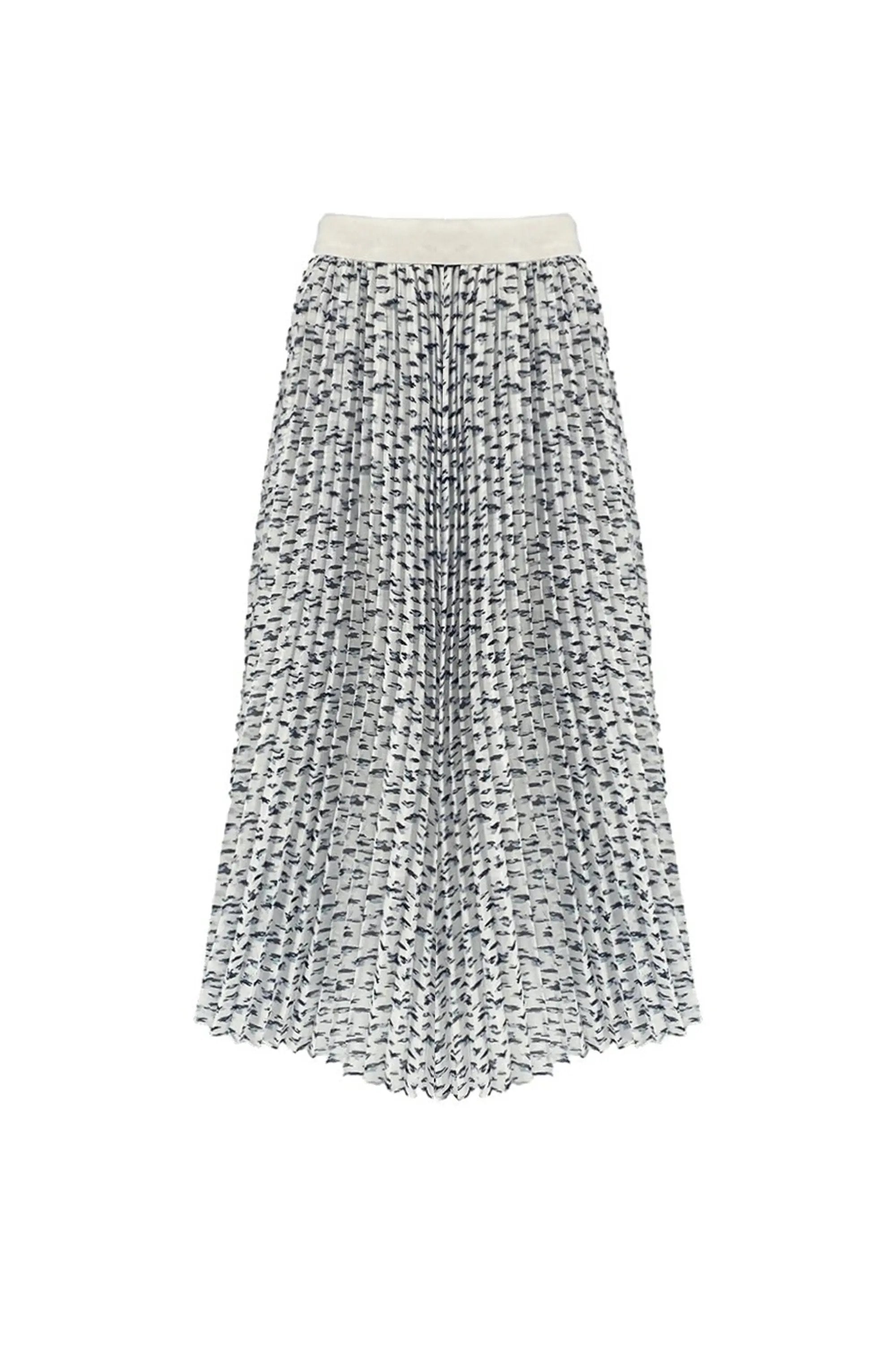 Stylish Pleated Midi Skirt ULA