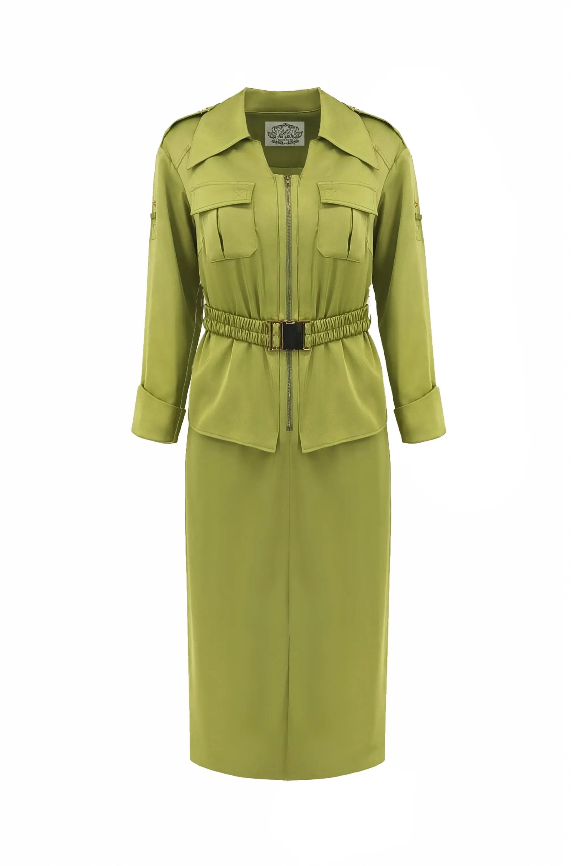 Short sleeved suit dress, women's high-end fashion, British style formal work clothes, professional suit ULA