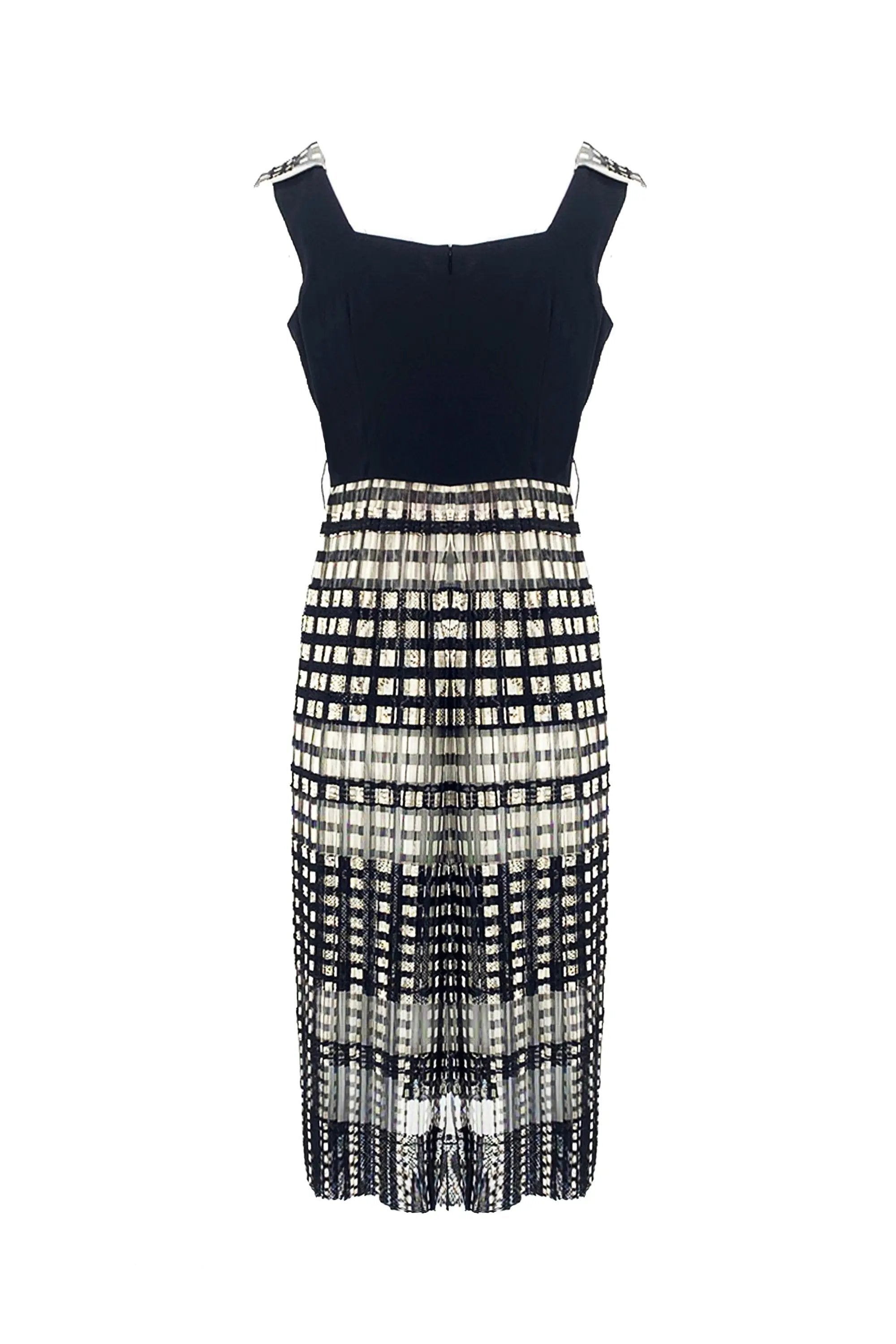 Chic Black and White Checkered Ensemble ULA