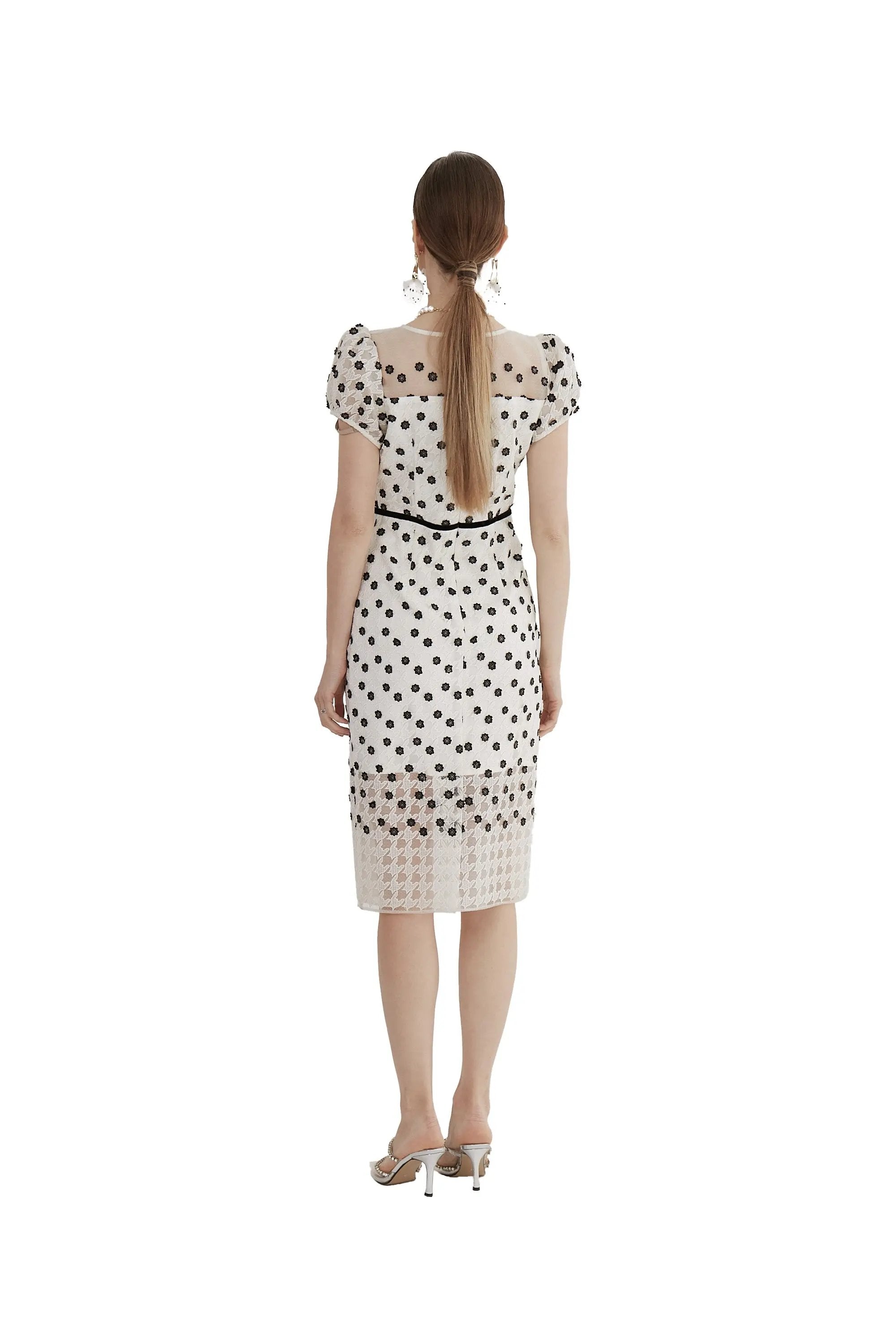 Vintage - inspired Polka Dot Midi Dress - Now Available ULA