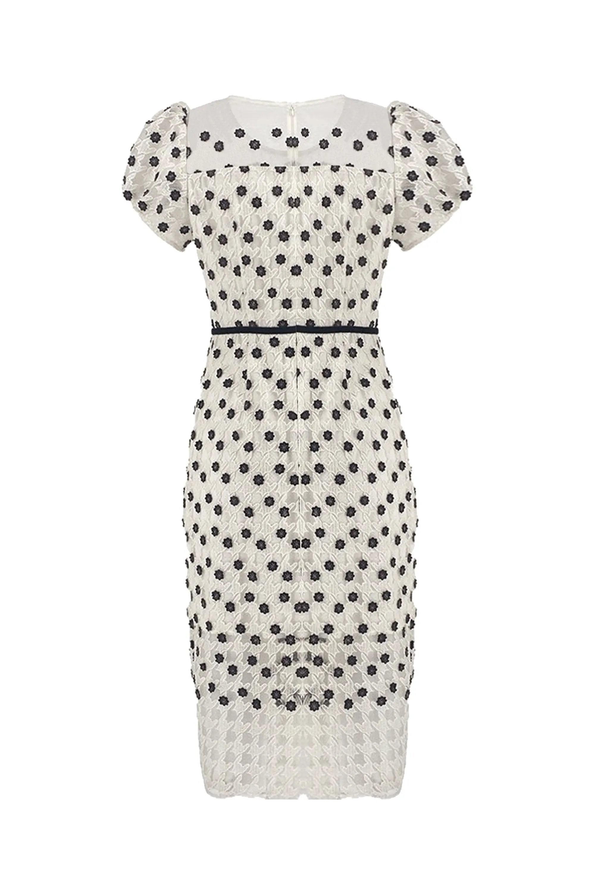 Vintage - inspired Polka Dot Midi Dress - Now Available ULA