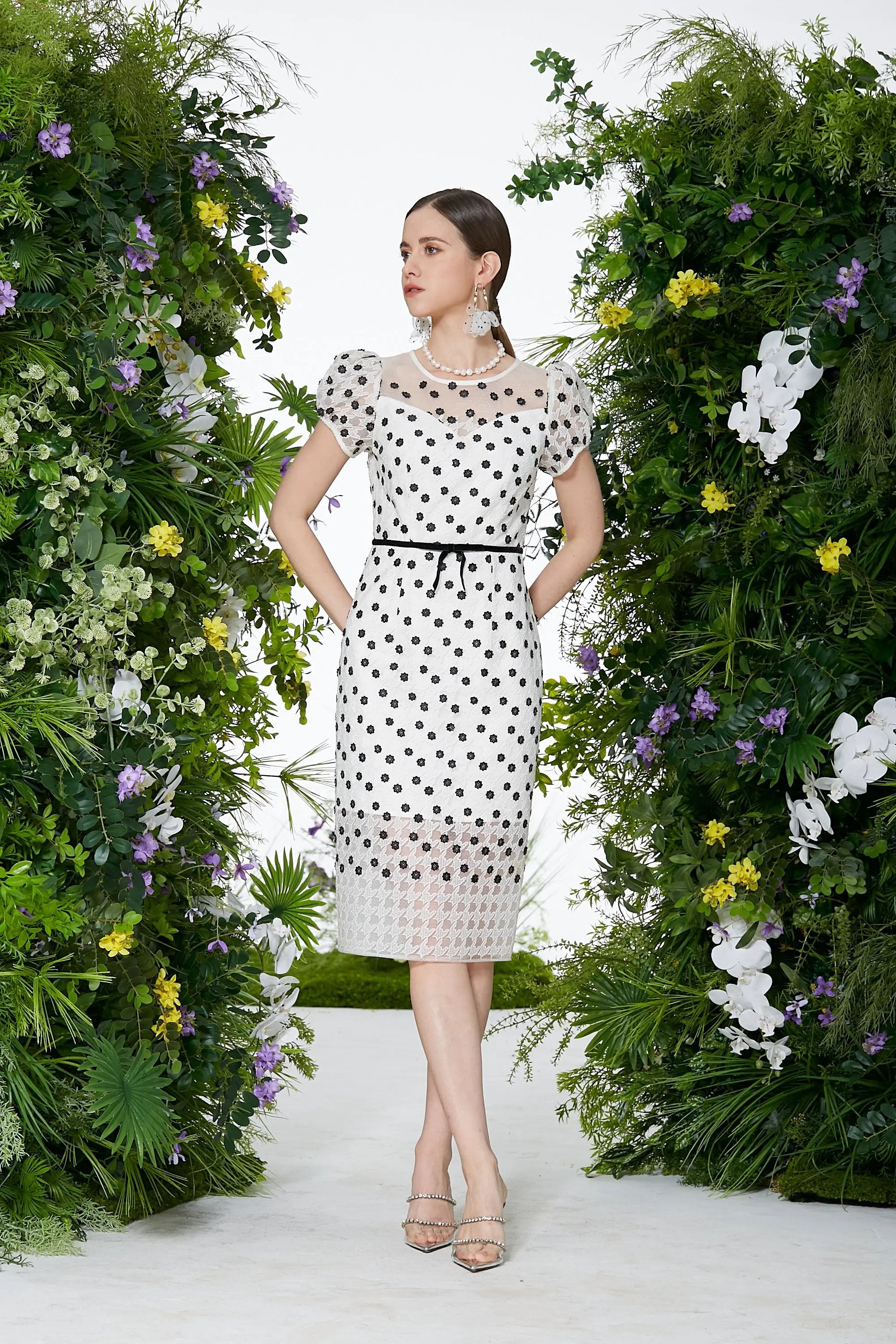 Vintage - inspired Polka Dot Midi Dress - Now Available ULA