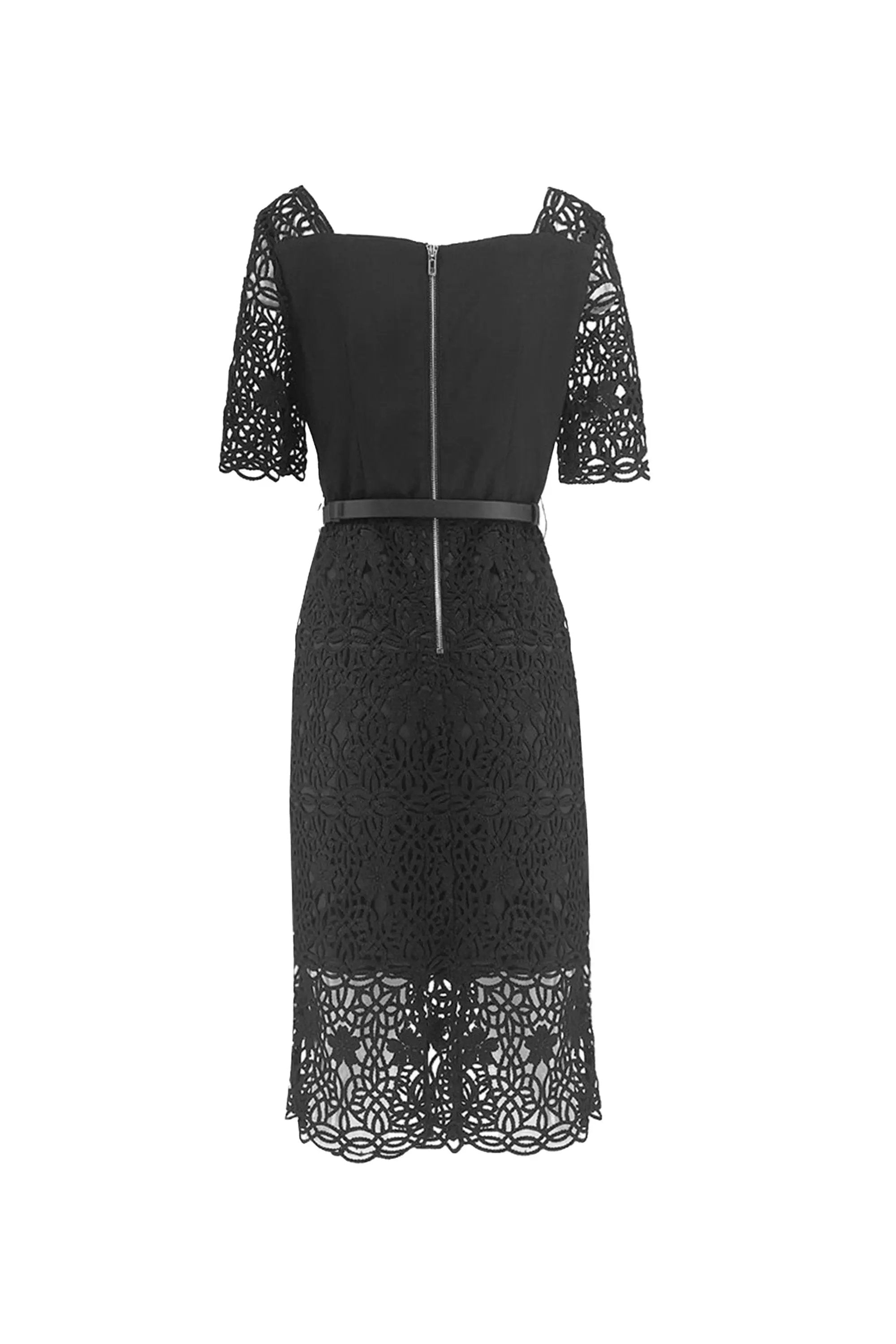 Classic Black Lace Midi Dress - Now Available ULA
