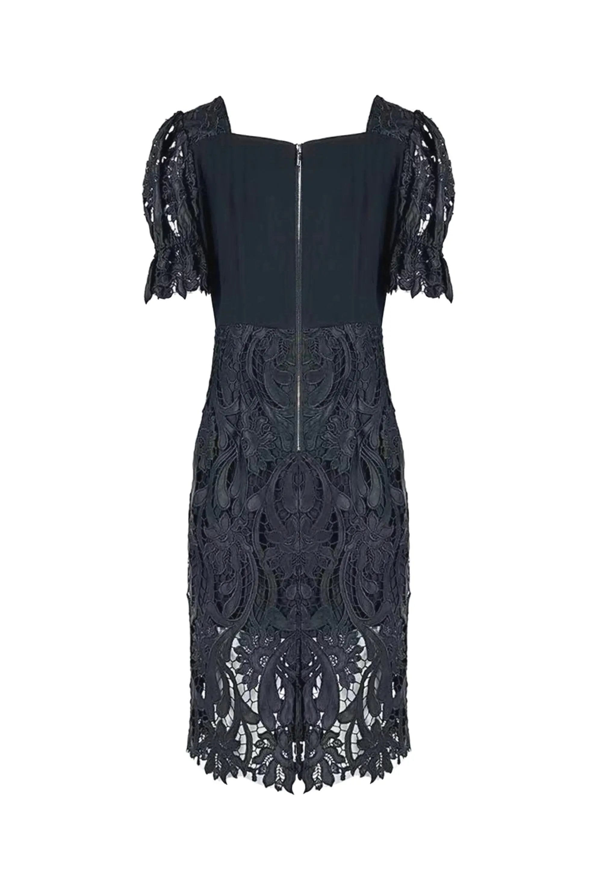 Glamorous Black Lace Midi Dress - New In Collection ULA